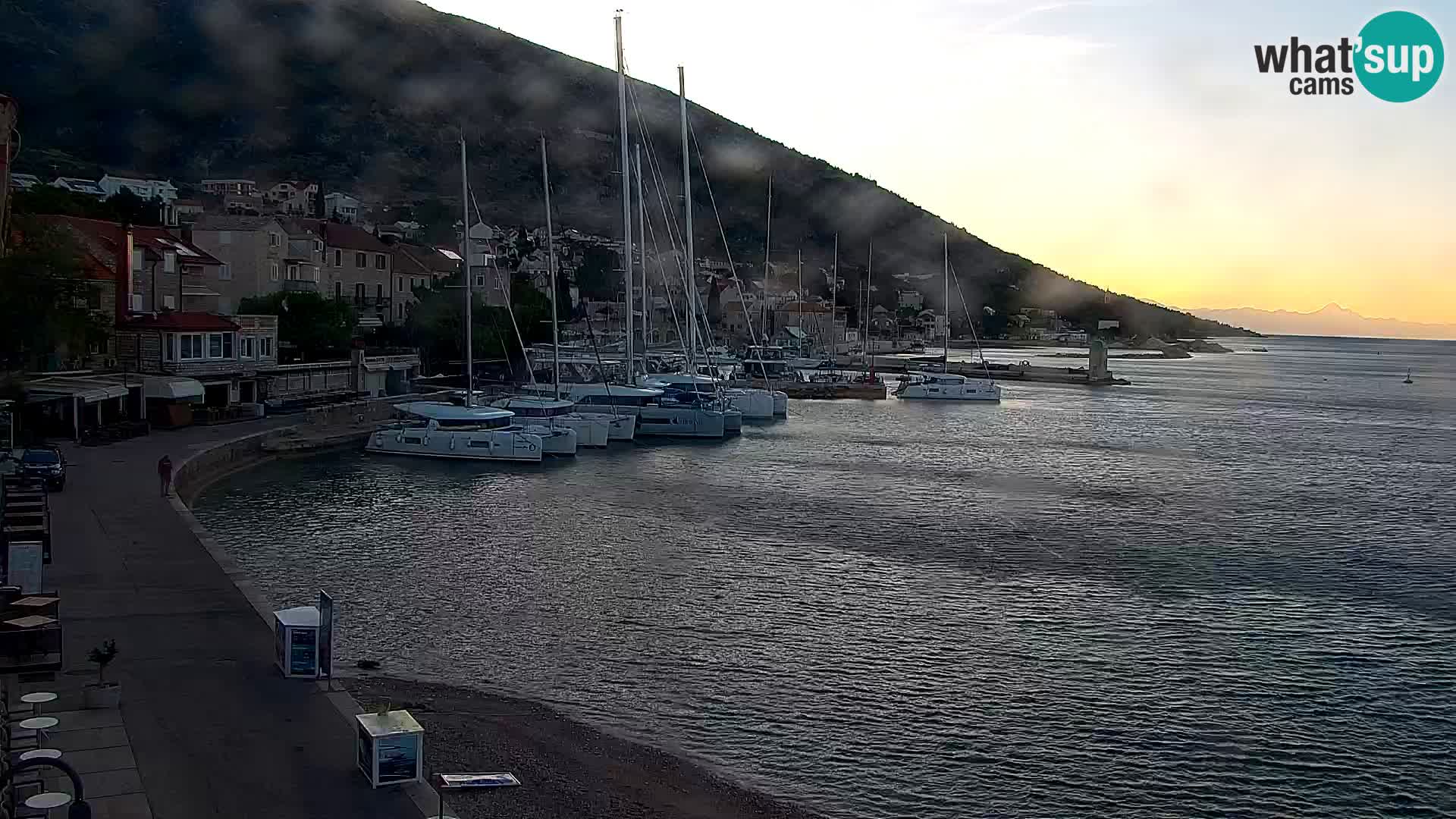 Webcam Bol centre-ville & marina – Vue en direct depuis Bol, île de Brač