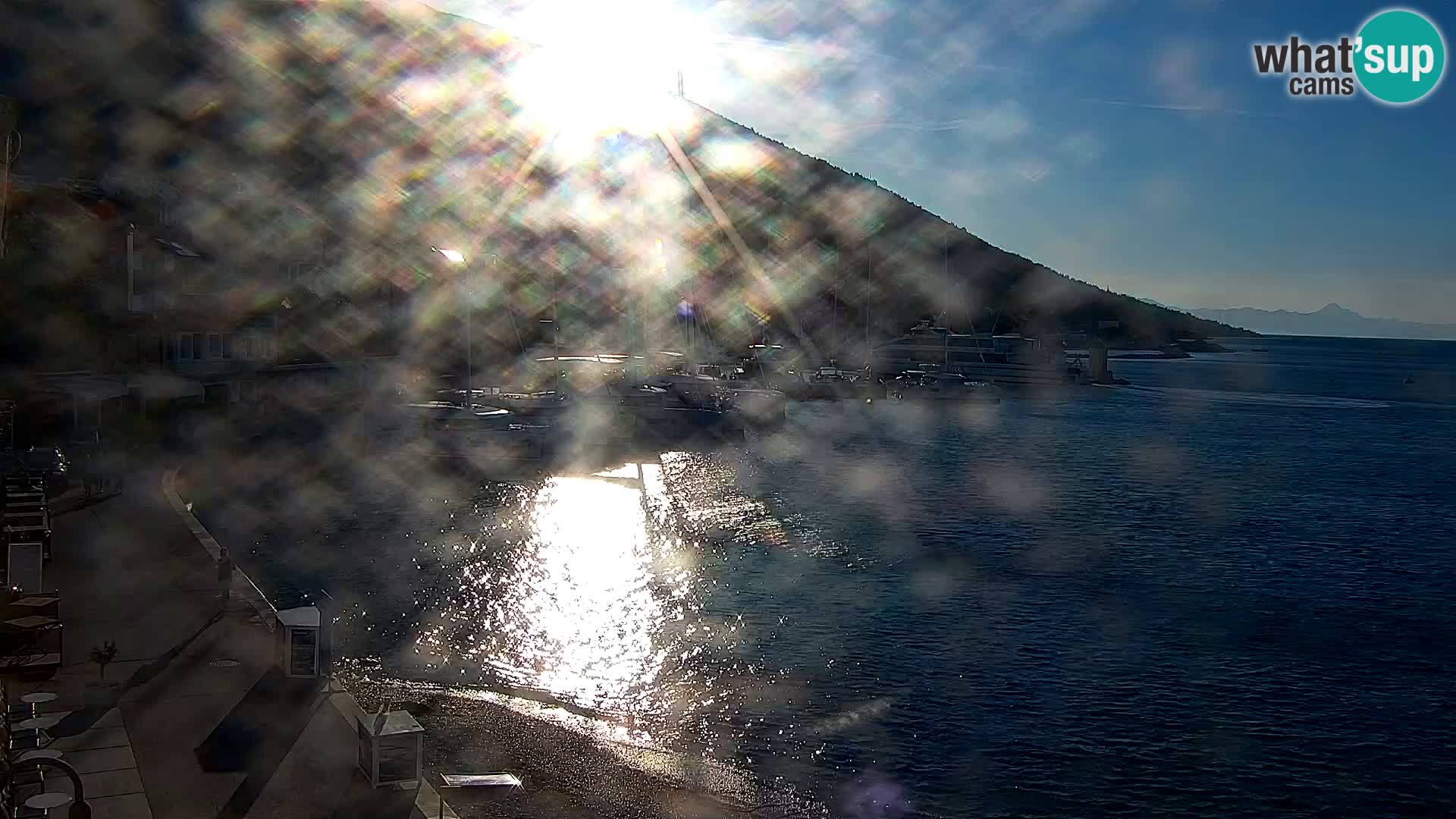 Webcam Bol centre-ville & marina – Vue en direct depuis Bol, île de Brač