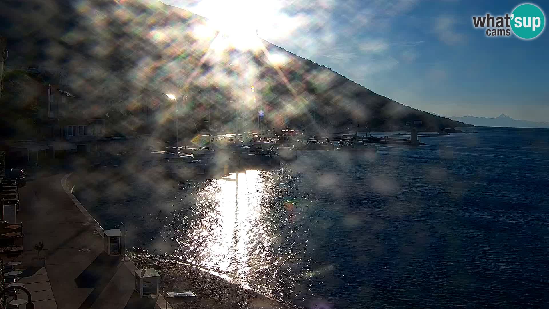 Webcam Bol centre-ville & marina – Vue en direct depuis Bol, île de Brač