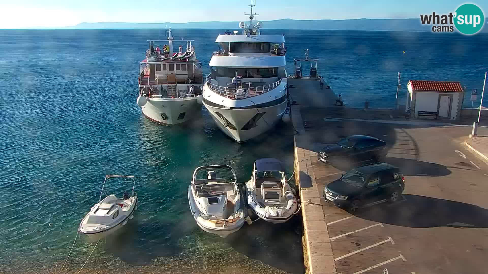 Webcam Bol centre-ville & marina – Vue en direct depuis Bol, île de Brač