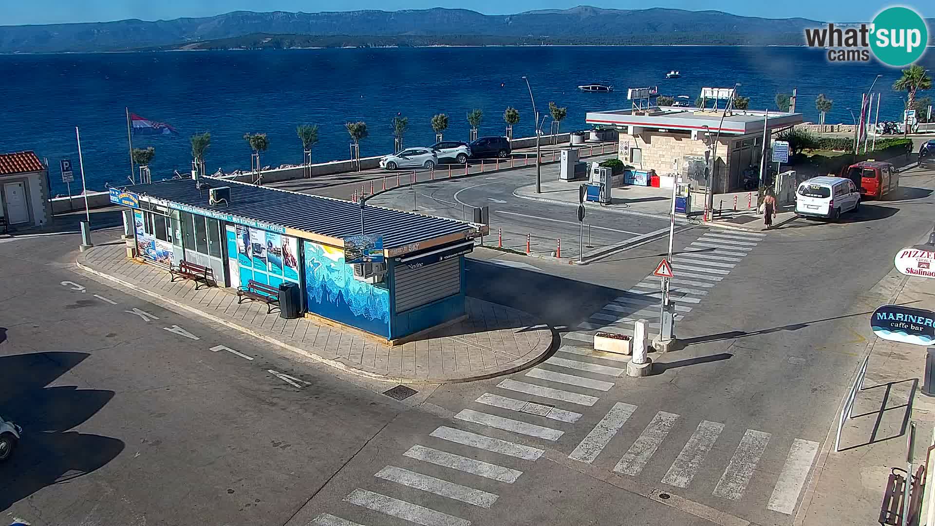 Webcam Bol centre-ville & marina – Vue en direct depuis Bol, île de Brač