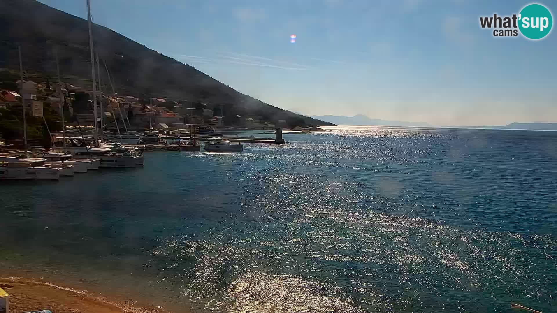 Webcam Bol centre-ville & marina – Vue en direct depuis Bol, île de Brač