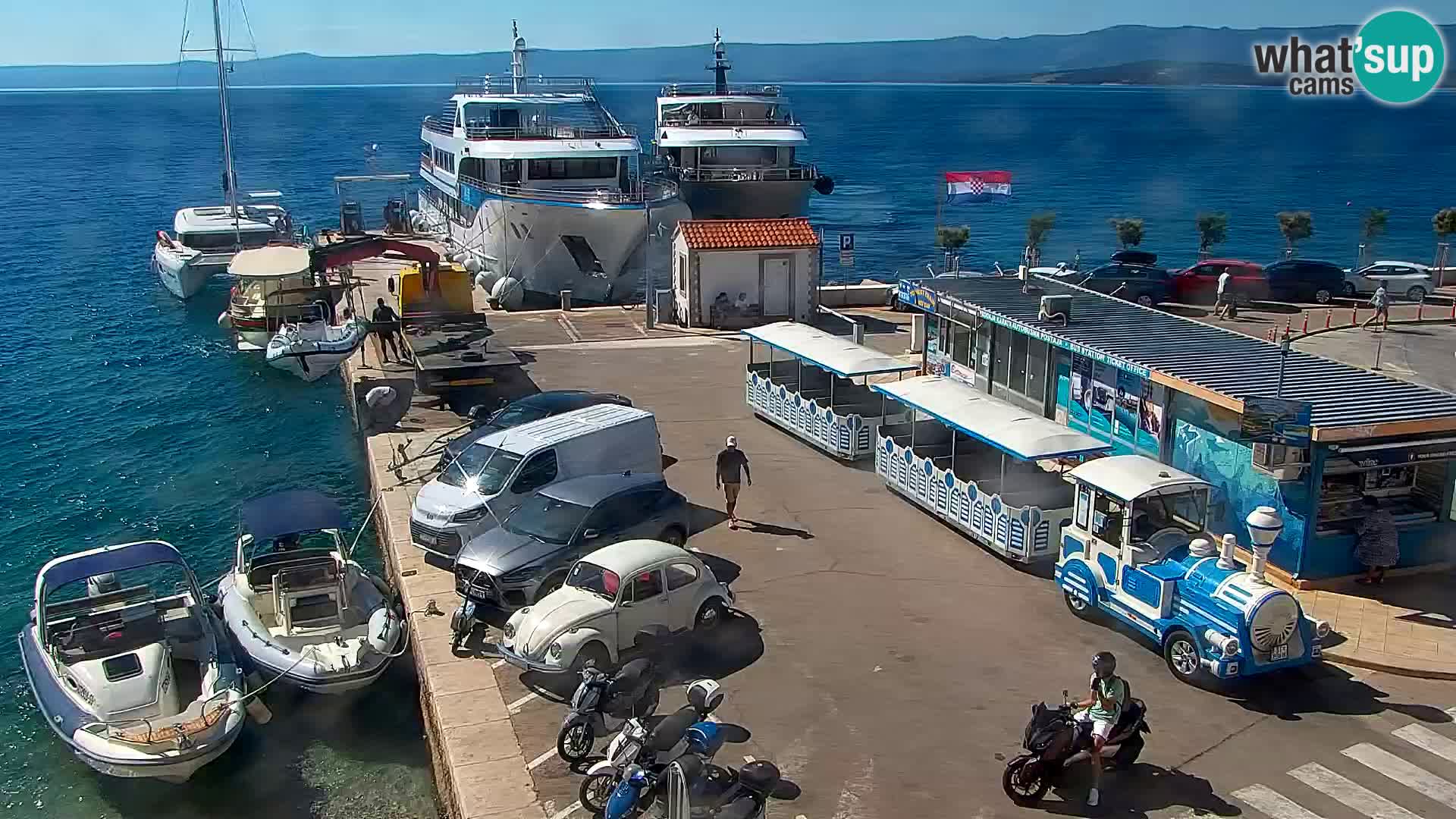 Webcam Bol Hafen & Ortszentrum – Liveblick aus Bol auf der Insel Brač