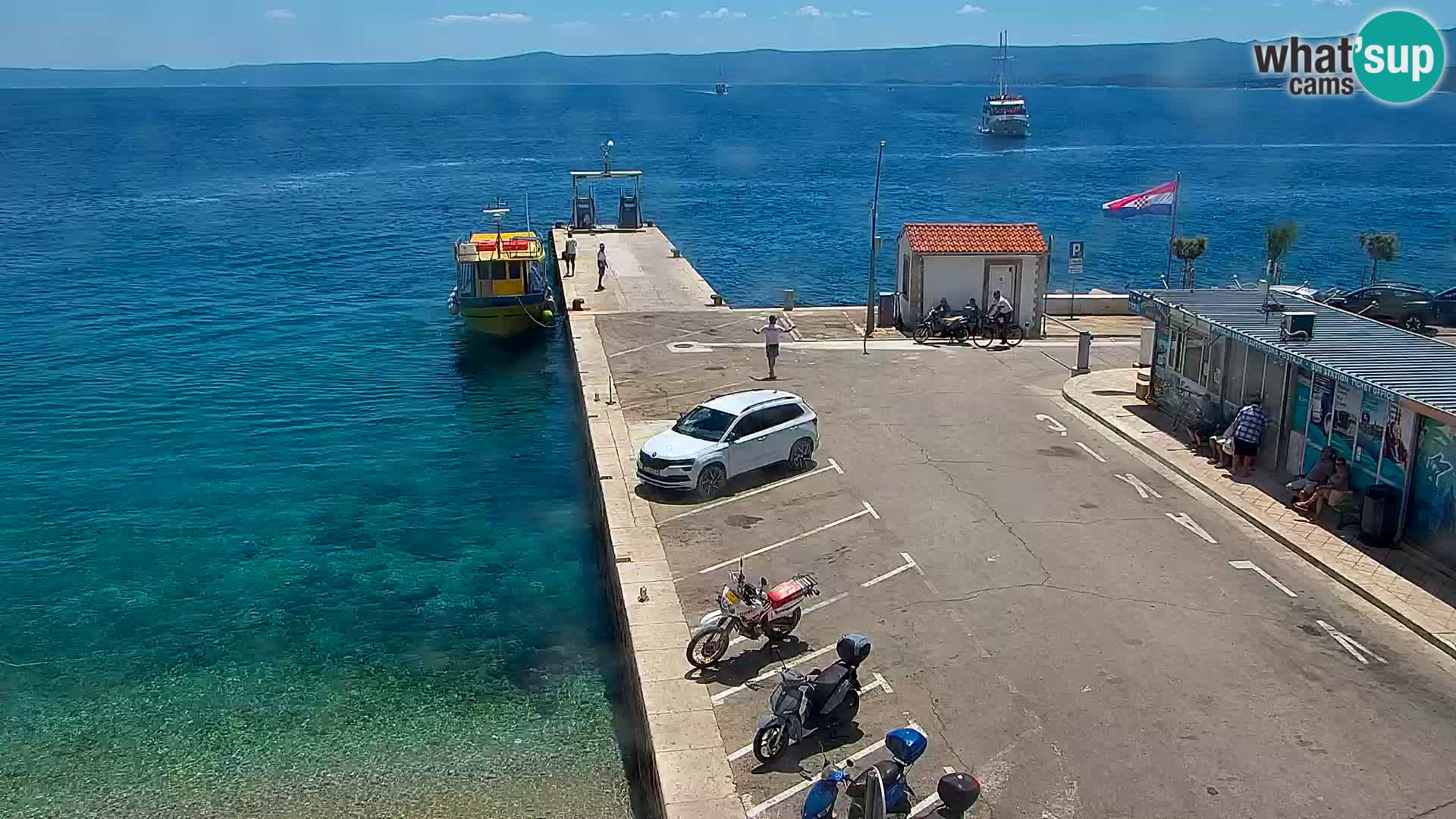 Webcam Bol centre-ville & marina – Vue en direct depuis Bol, île de Brač