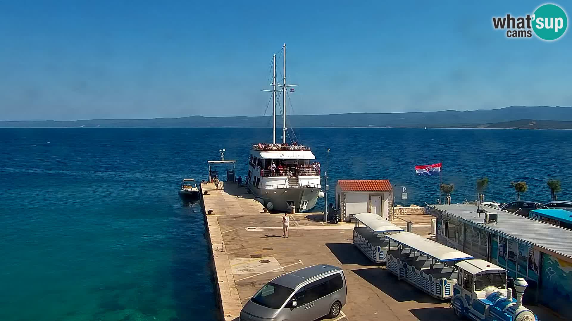 Webcam Bol Centre-Ville & Marina – Vue en direct depuis Bol, île de Brač