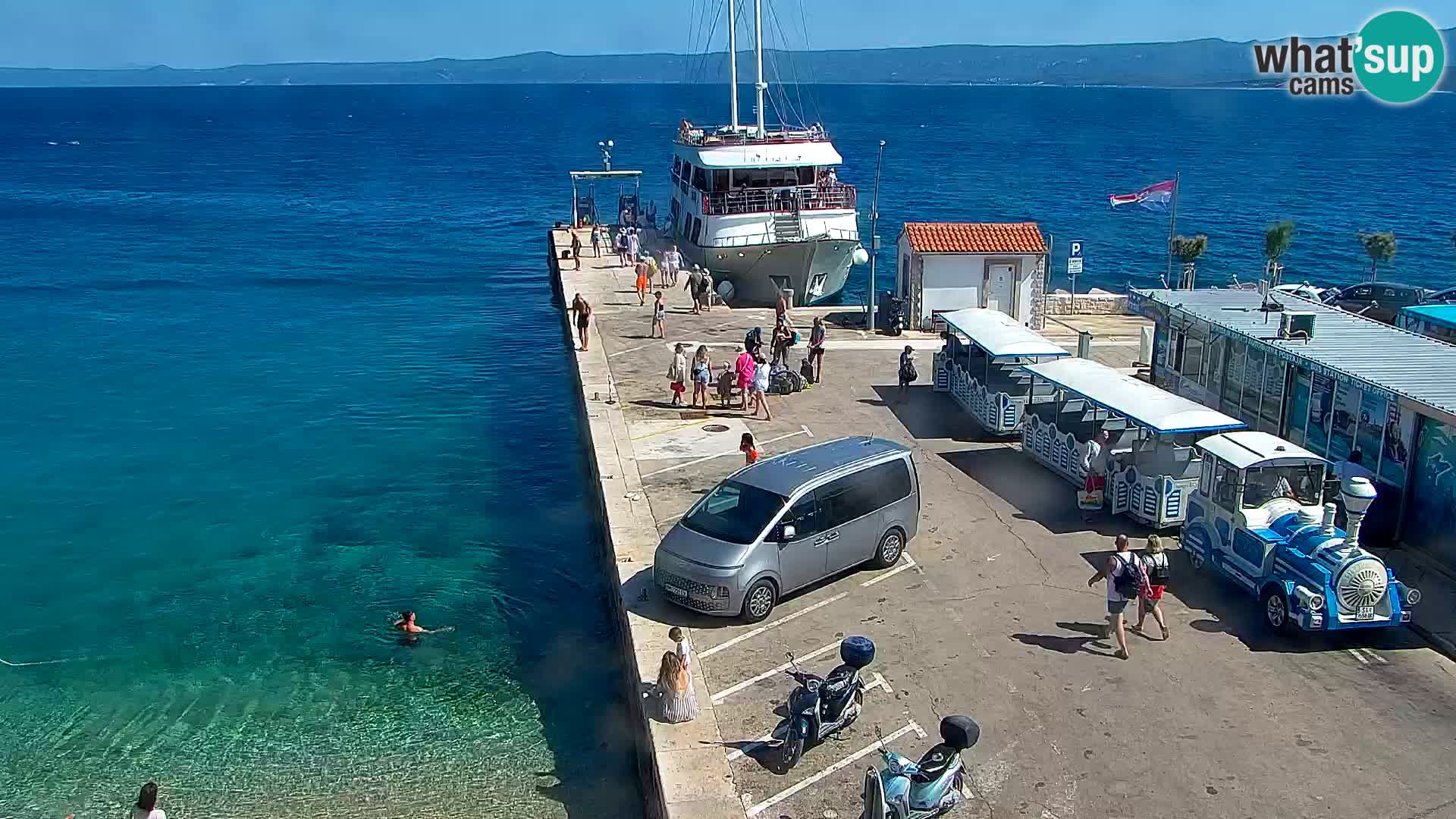 Webcam Bol centre-ville & marina – Vue en direct depuis Bol, île de Brač