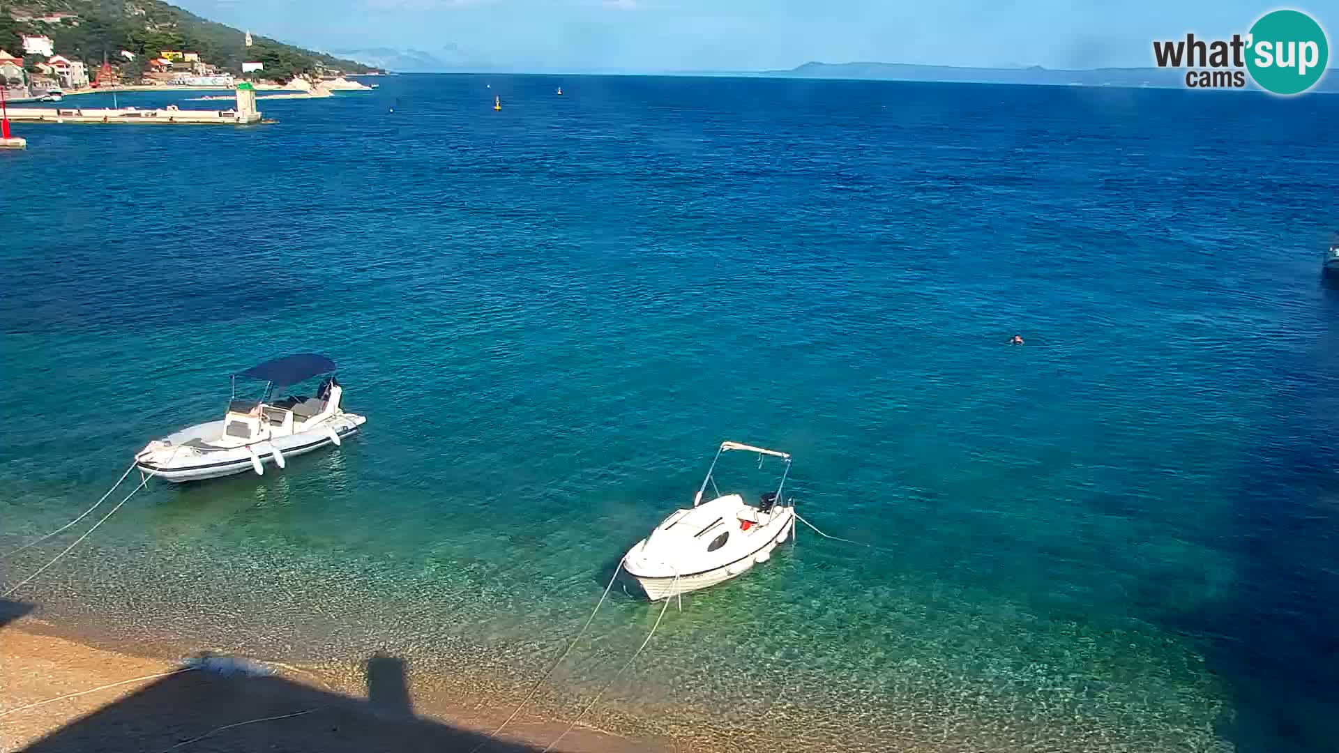 Webcam Bol centre-ville & marina – Vue en direct depuis Bol, île de Brač