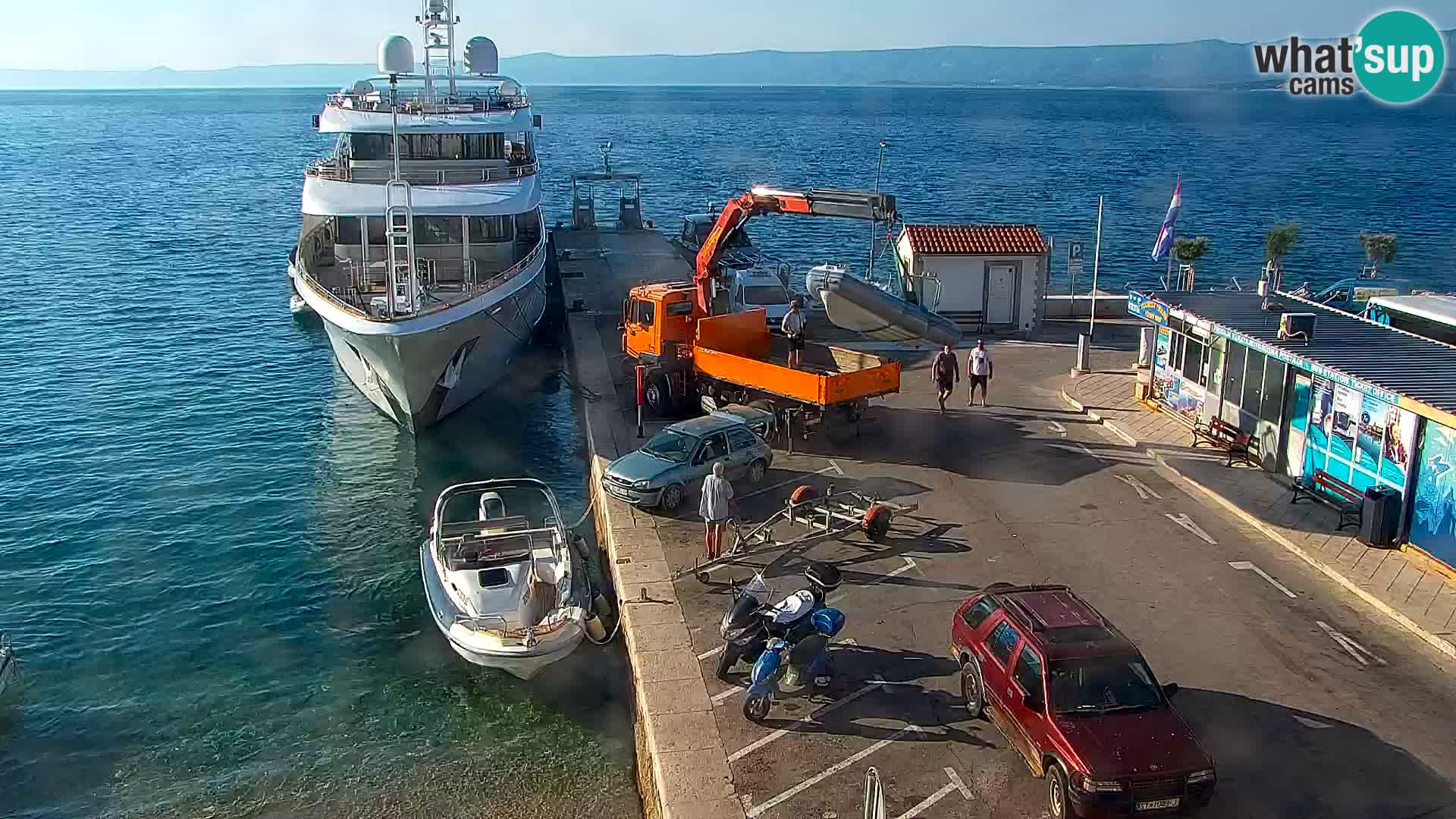 Webcam Bol centre-ville & marina – Vue en direct depuis Bol, île de Brač