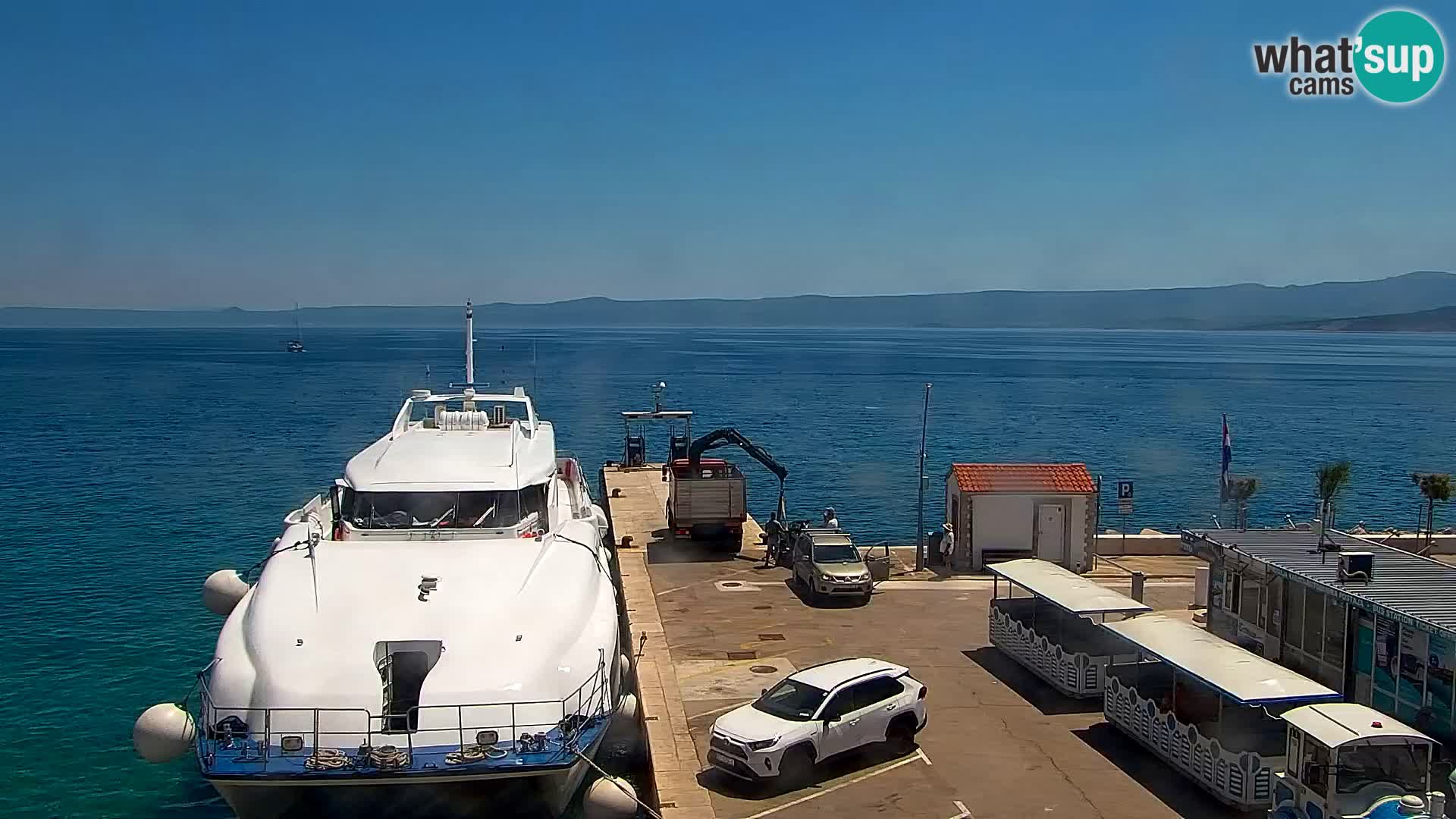 Webcam Bol Centre-Ville & Marina – Vue en direct depuis Bol, île de Brač