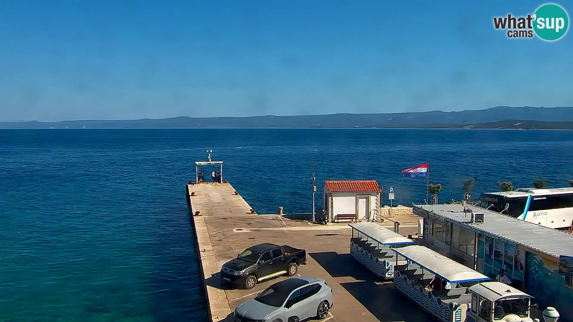 Webcam Bol Centre-Ville & Marina – Vue en direct depuis Bol, île de Brač