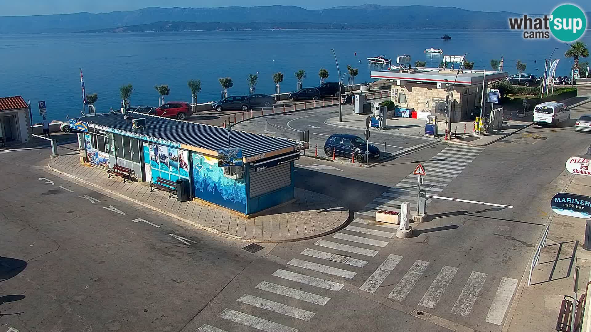 Webcam Bol Centro e Marina – Vista live dal porto di Bol