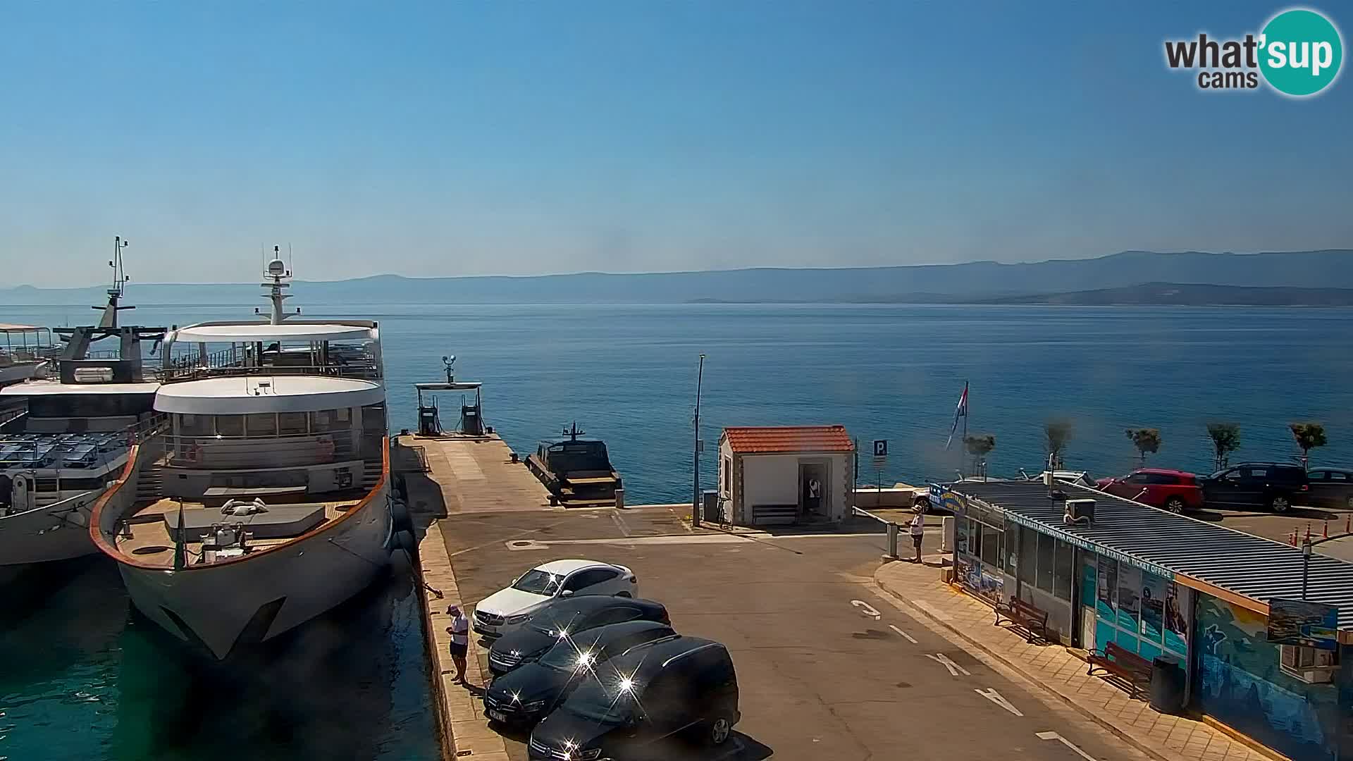 Webcam Bol Centre-Ville & Marina – Vue en direct depuis Bol, île de Brač