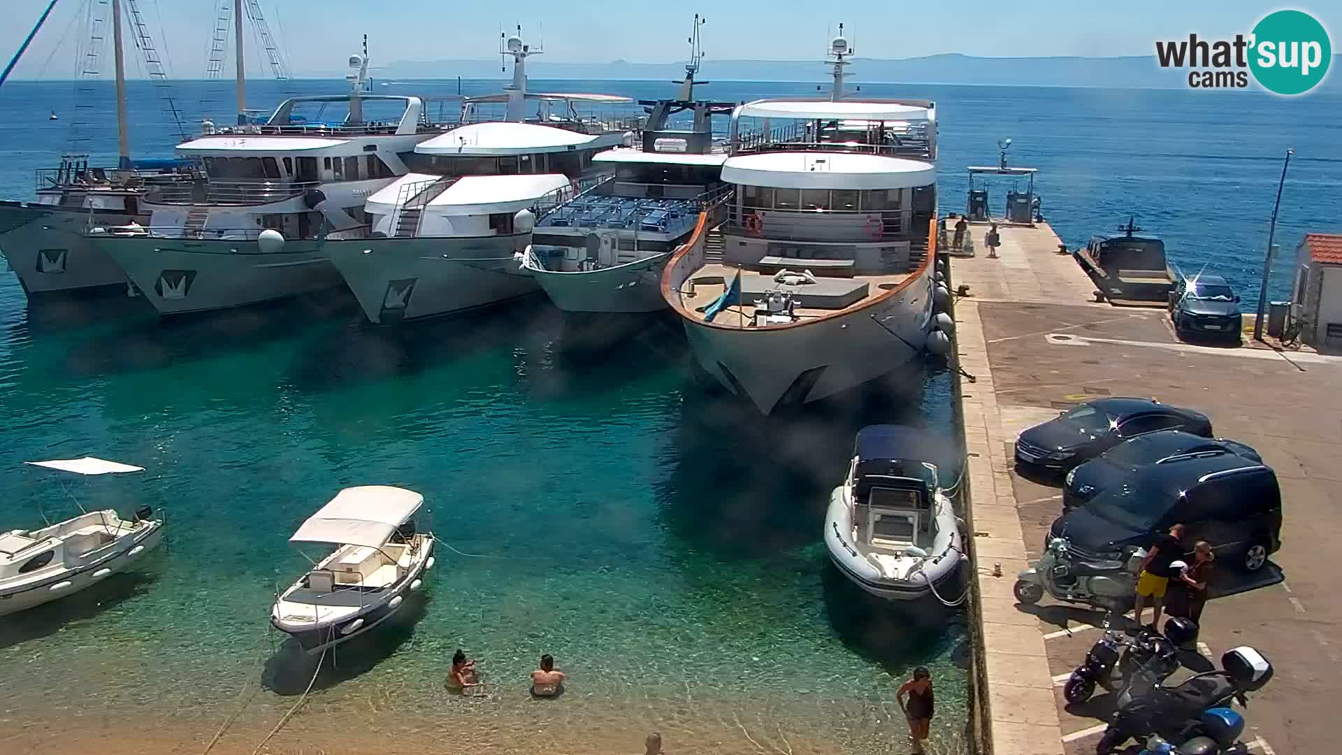 Webcam Bol Hafen & Ortszentrum – Liveblick aus Bol auf der Insel Brač