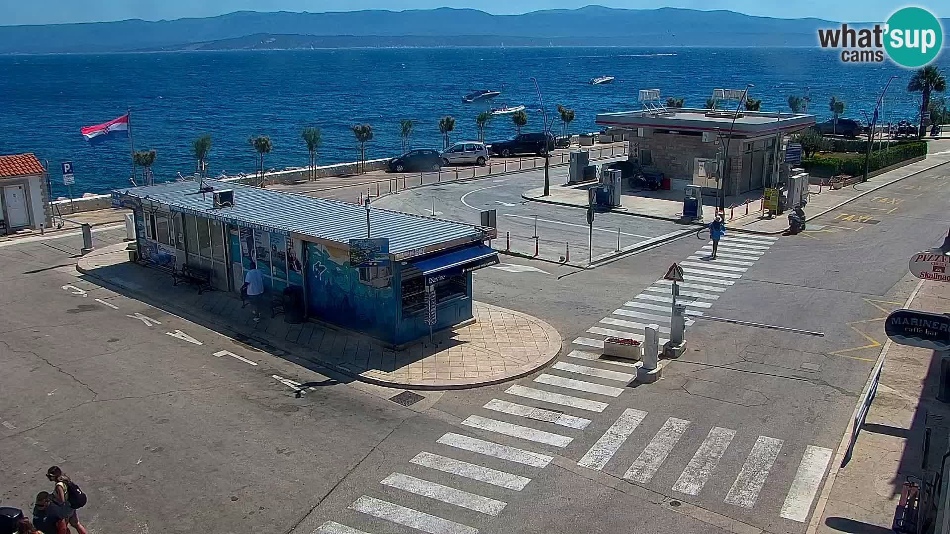 Webcam Bol Centre-Ville & Marina – Vue en direct depuis Bol, île de Brač