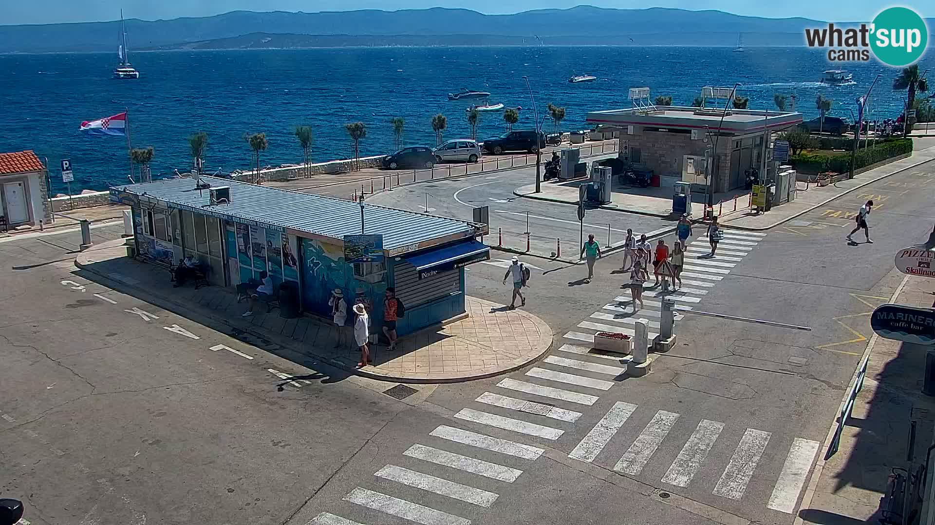 Webcam Bol Centre-Ville & Marina – Vue en direct depuis Bol, île de Brač