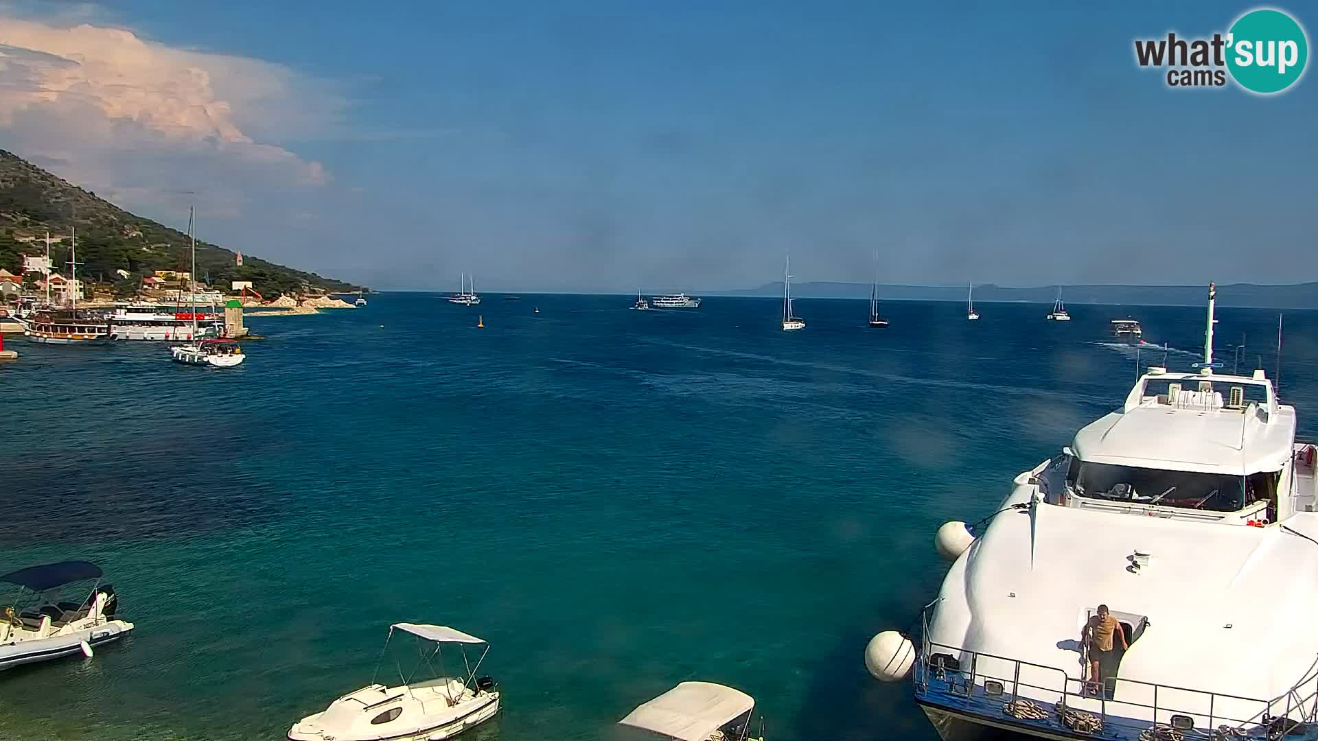 Webcam Bol Hafen & Ortszentrum – Liveblick aus Bol auf der Insel Brač