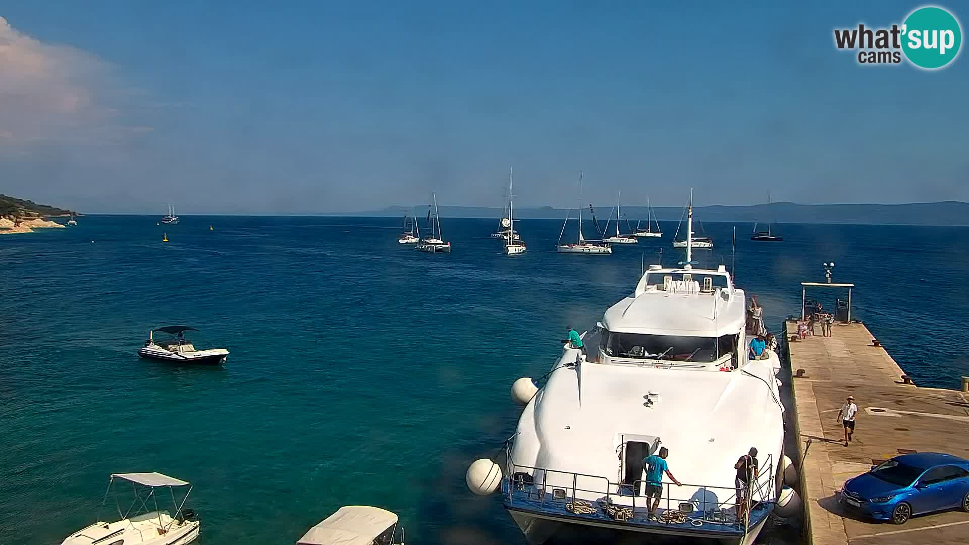 Webcam Bol Centre-Ville & Marina – Vue en direct depuis Bol, île de Brač