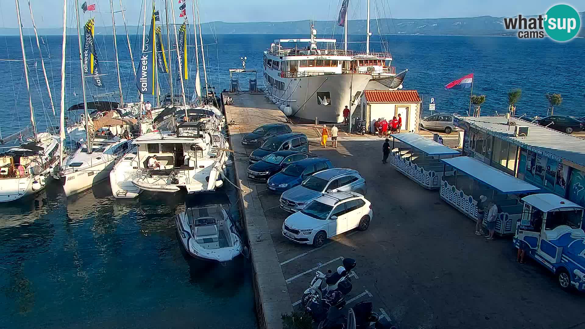Webcam Bol centre-ville & marina – Vue en direct depuis Bol, île de Brač