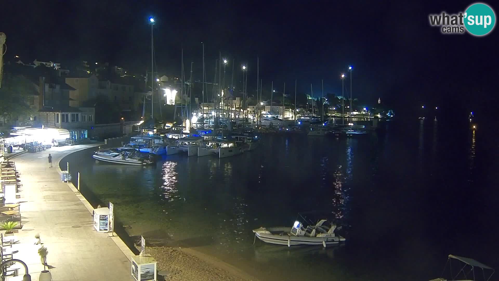 Spletna kamera Bol – Center mesta in marina v živo