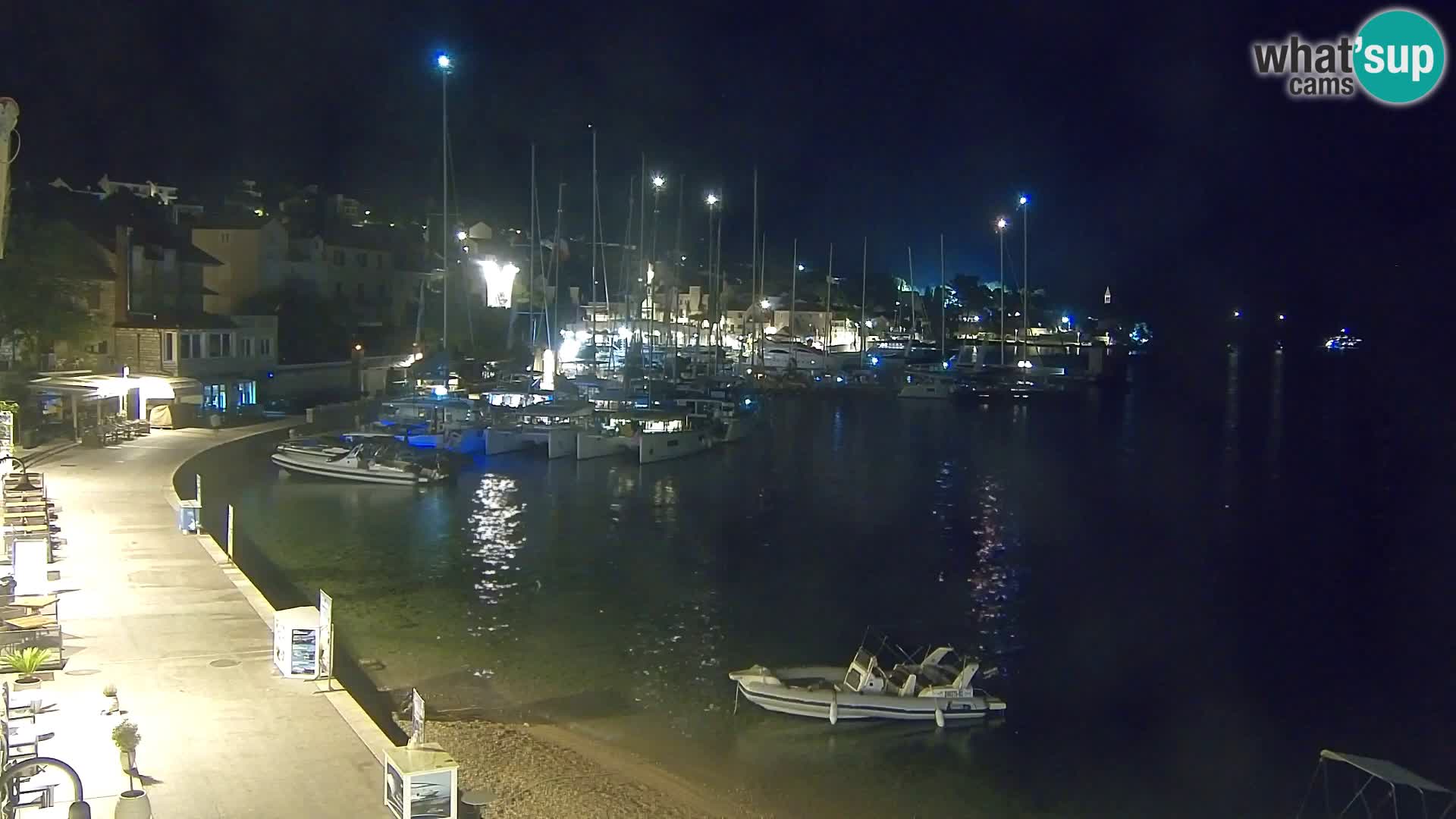 Webcam Bol centre-ville & marina – Vue en direct depuis Bol, île de Brač