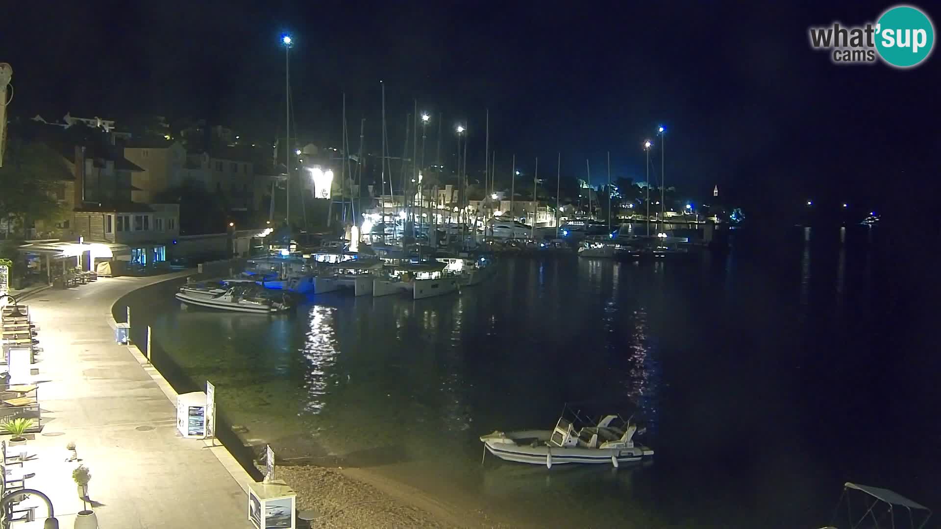 Webcam Bol centre-ville & marina – Vue en direct depuis Bol, île de Brač