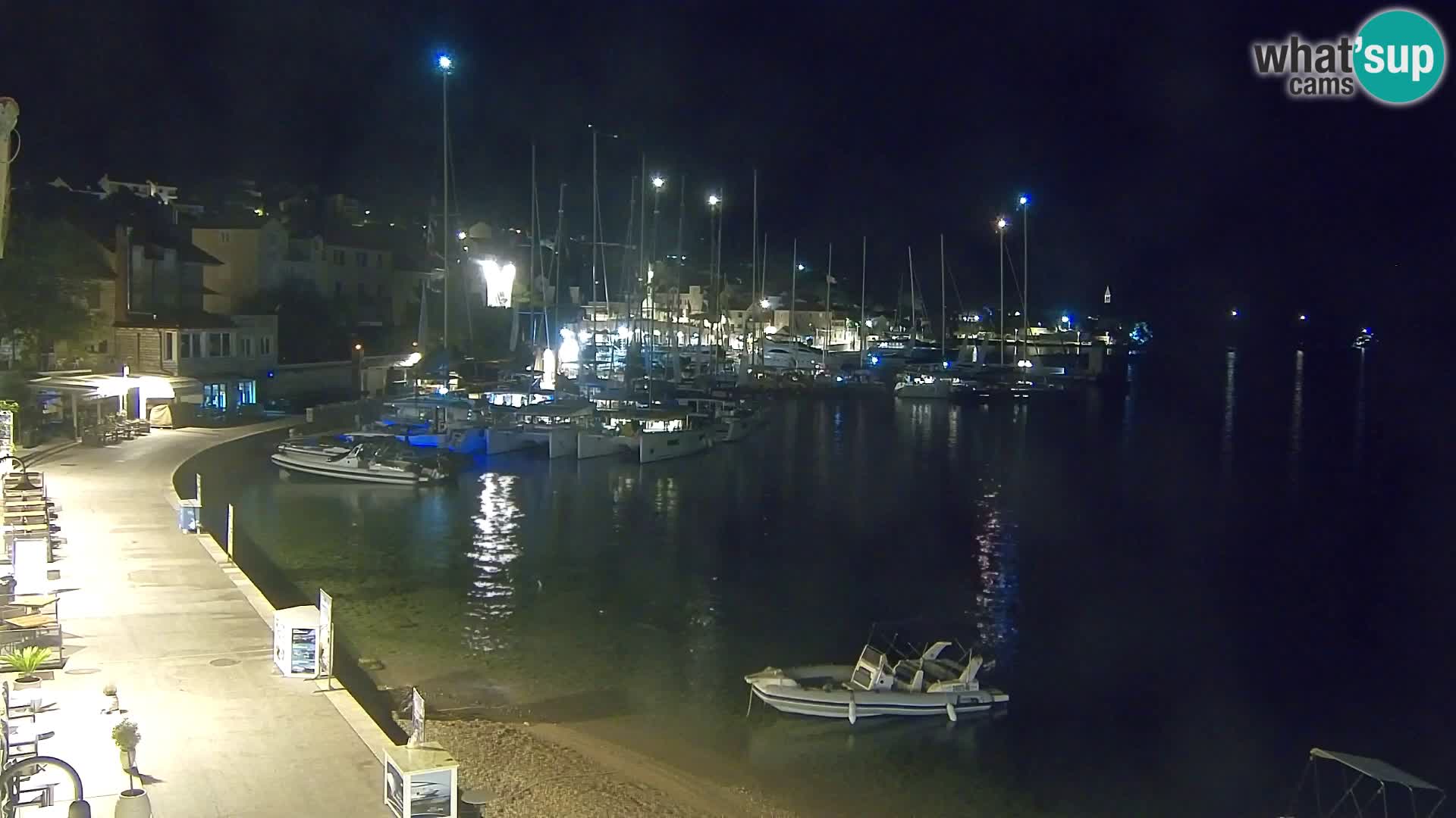 Spletna kamera Bol – Center mesta in marina v živo