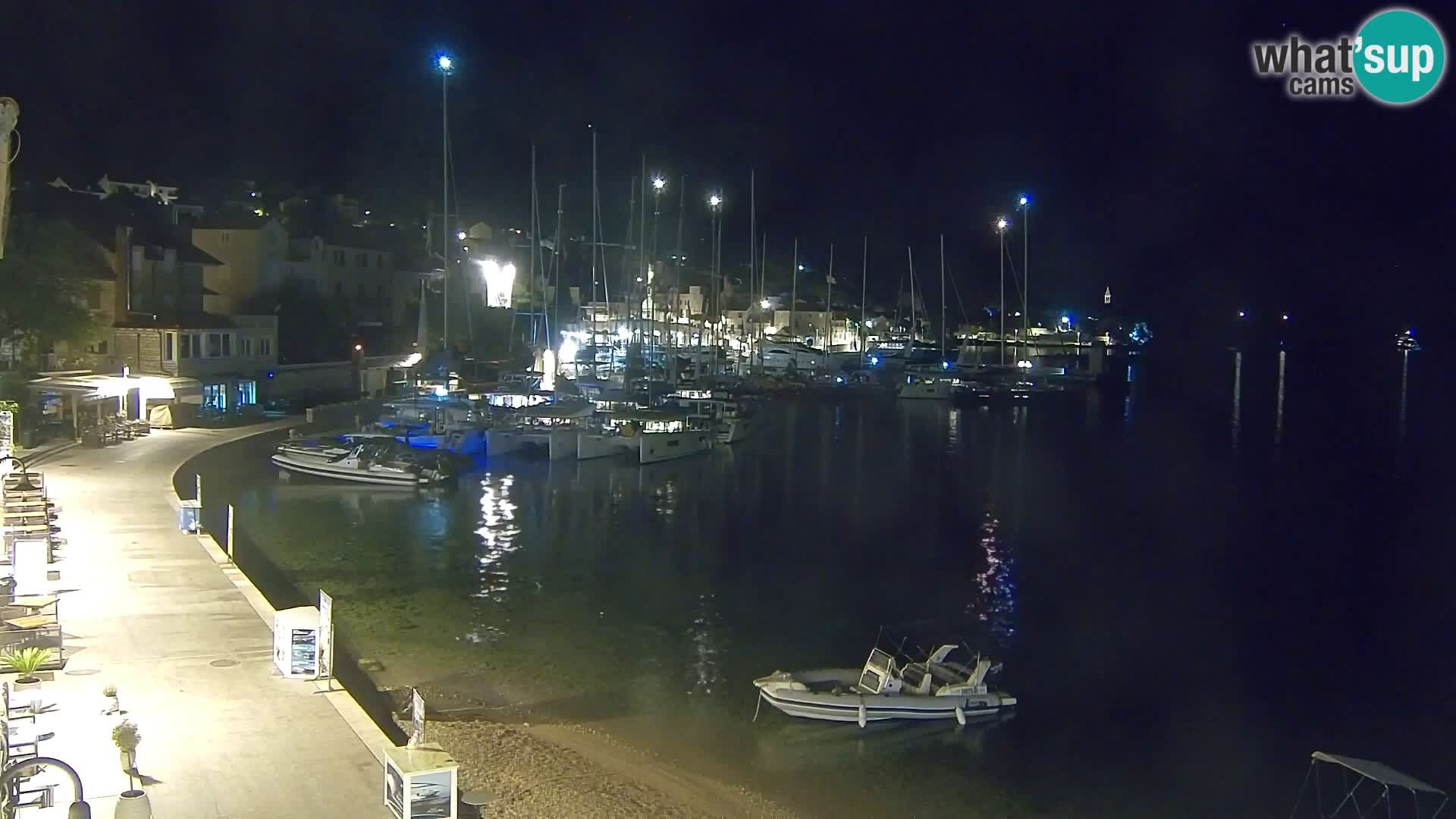 Webcam Bol centre-ville & marina – Vue en direct depuis Bol, île de Brač