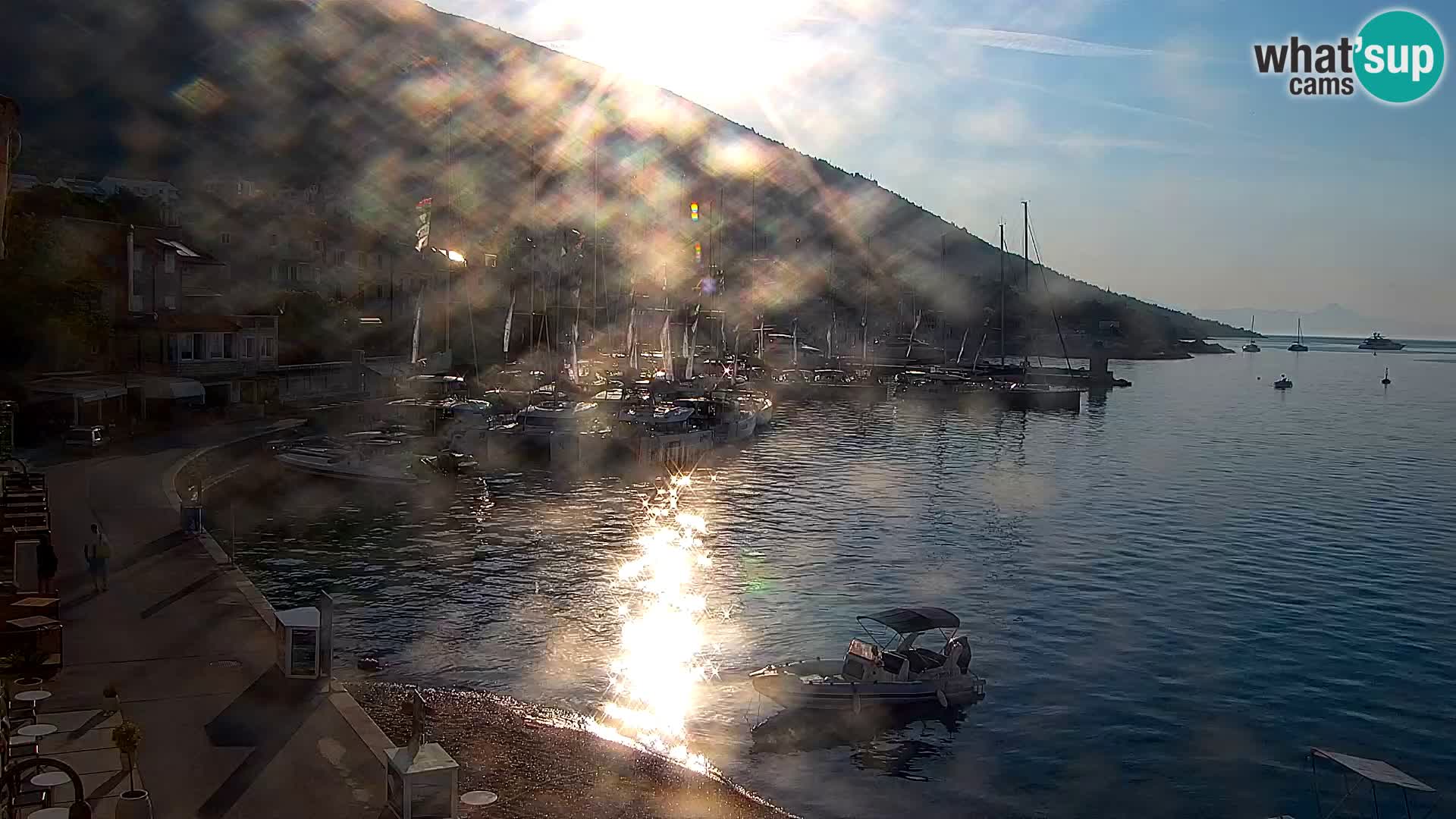 Webcam Bol centre-ville & marina – Vue en direct depuis Bol, île de Brač