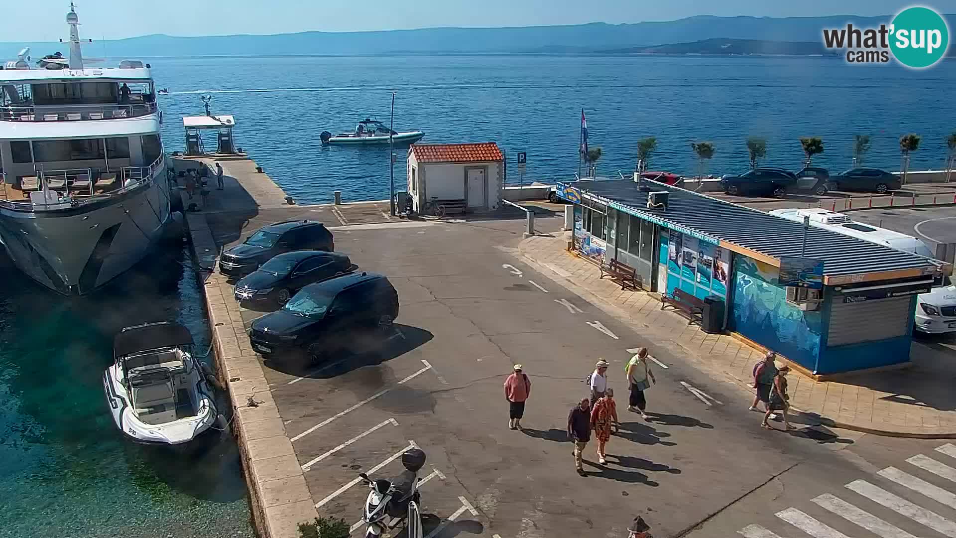 Webcam Bol centre-ville & marina – Vue en direct depuis Bol, île de Brač