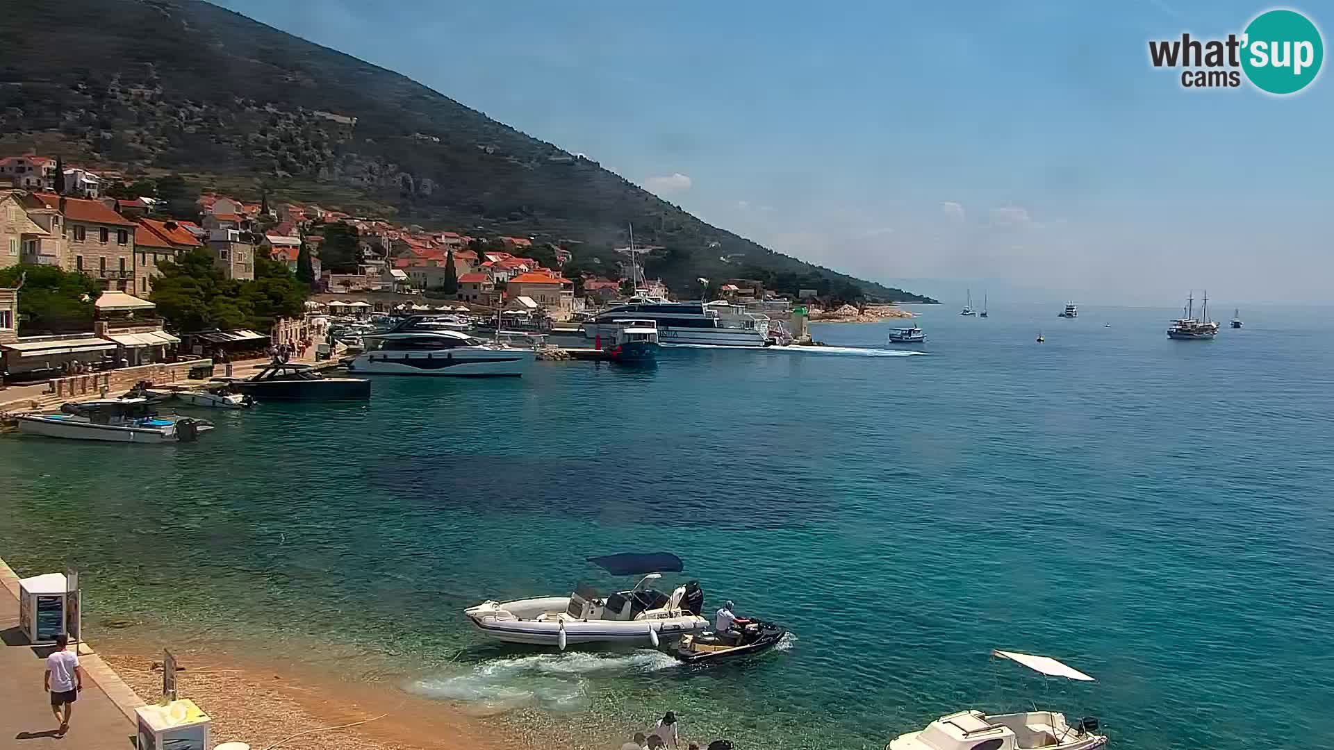 Webcam Bol centre-ville & marina – Vue en direct depuis Bol, île de Brač