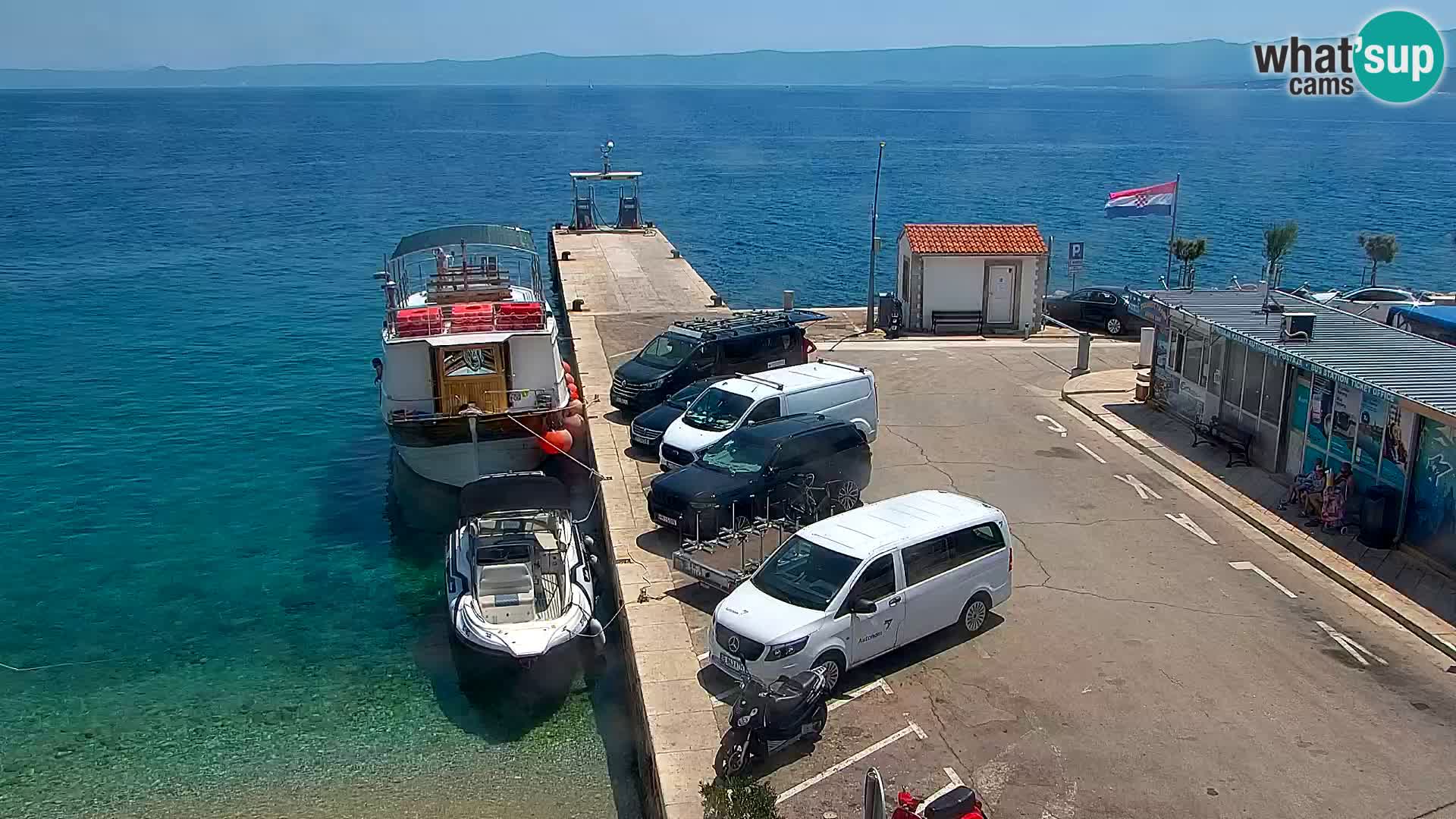 Webcam Bol centre-ville & marina – Vue en direct depuis Bol, île de Brač