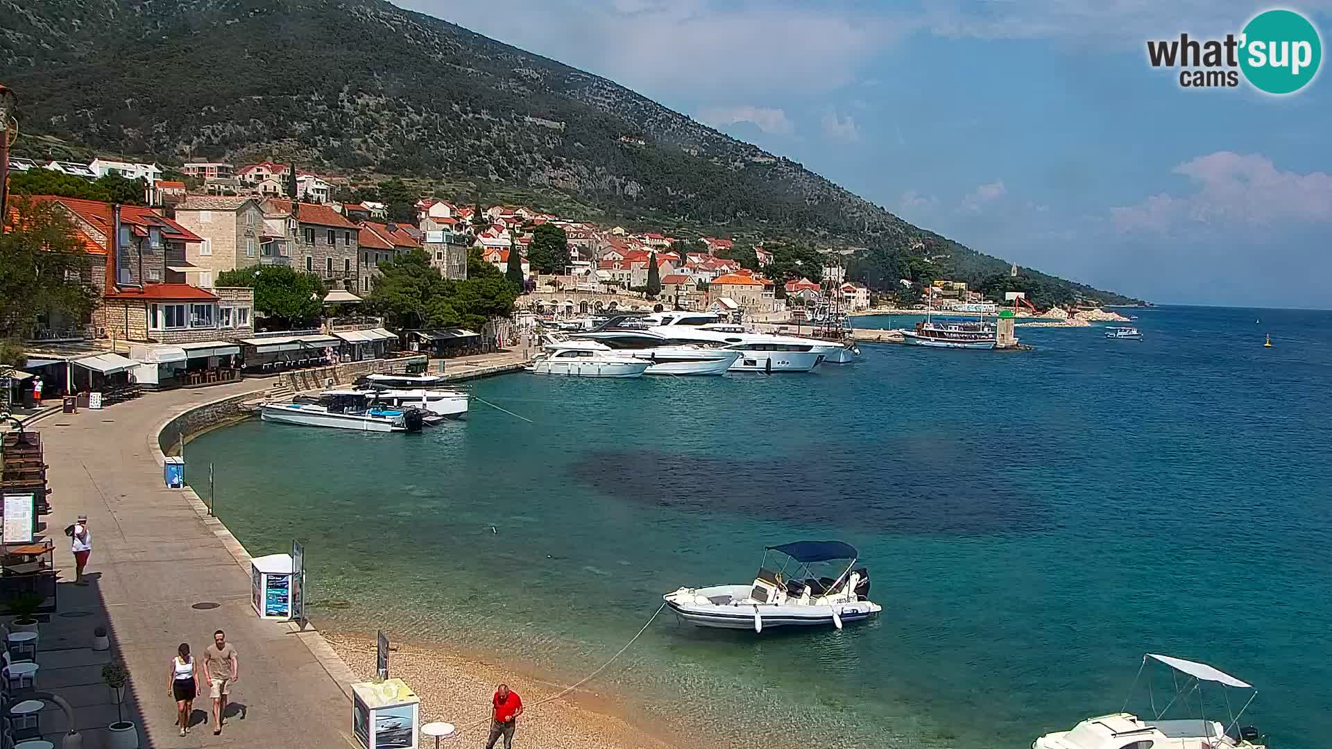 Webcam Bol Hafen & Ortszentrum – Liveblick aus Bol auf der Insel Brač