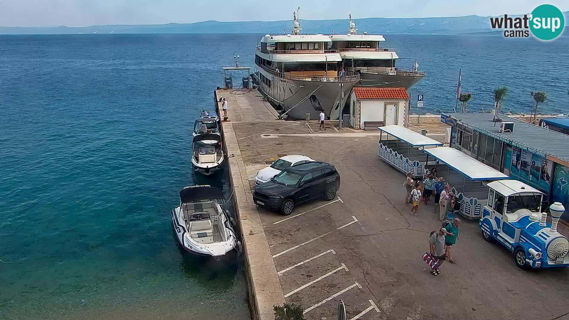 Webcam Bol Centre-Ville & Marina – Vue en direct depuis Bol, île de Brač