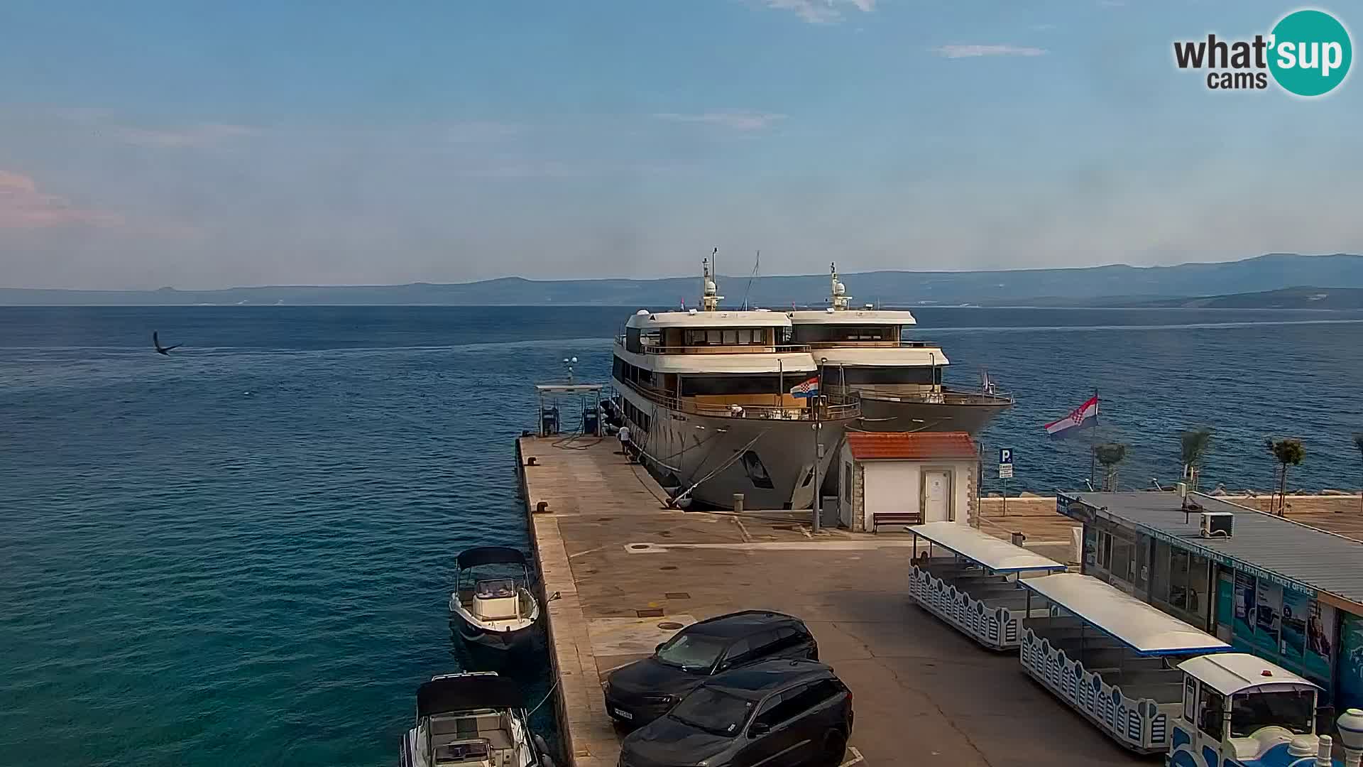 Webcam Bol Centre-Ville & Marina – Vue en direct depuis Bol, île de Brač