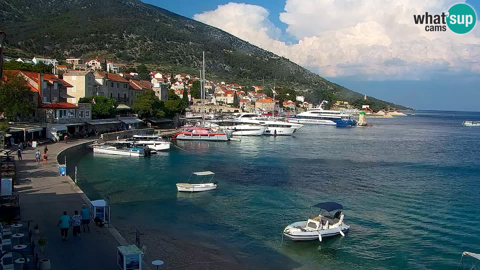 Webcam Bol Hafen & Ortszentrum – Liveblick aus Bol auf der Insel Brač