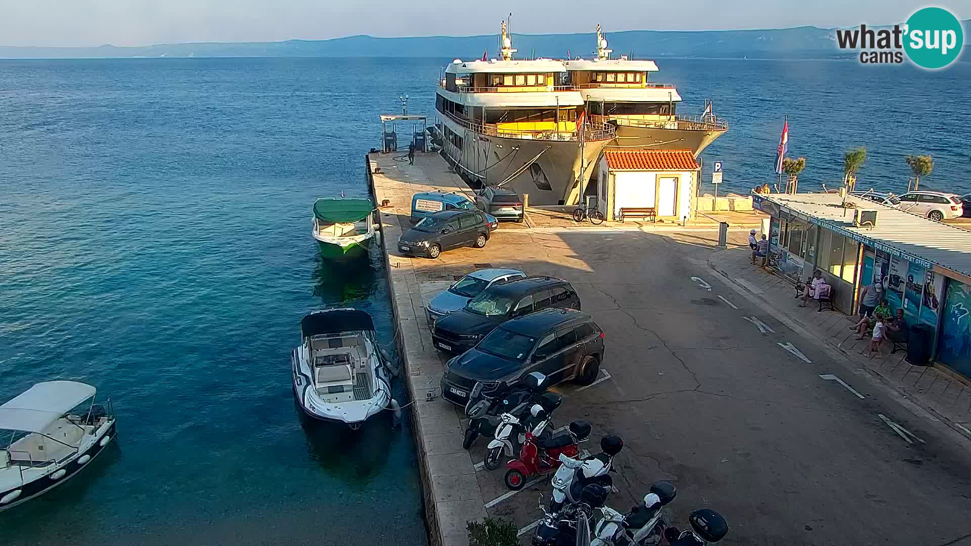Webcam Bol centre-ville & marina – Vue en direct depuis Bol, île de Brač