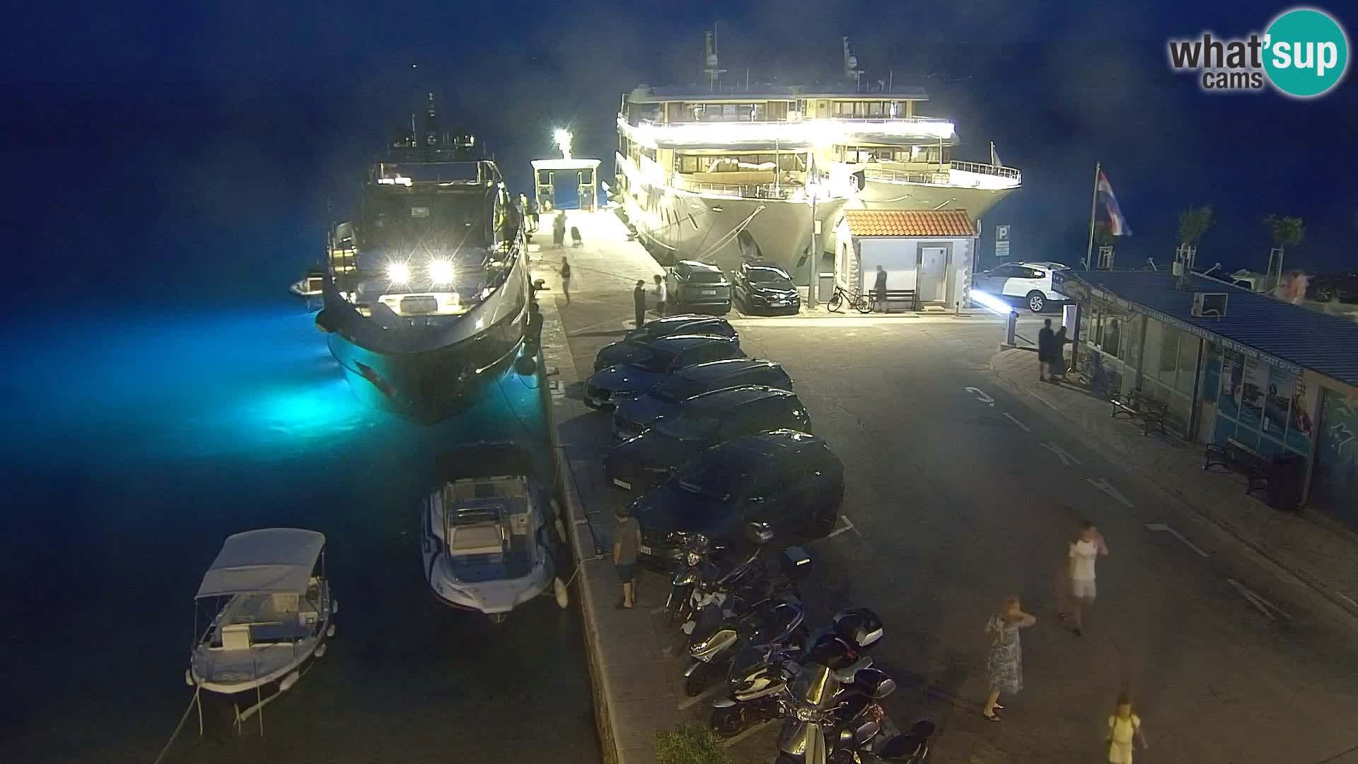 Webcam Bol Centre-Ville & Marina – Vue en direct depuis Bol, île de Brač