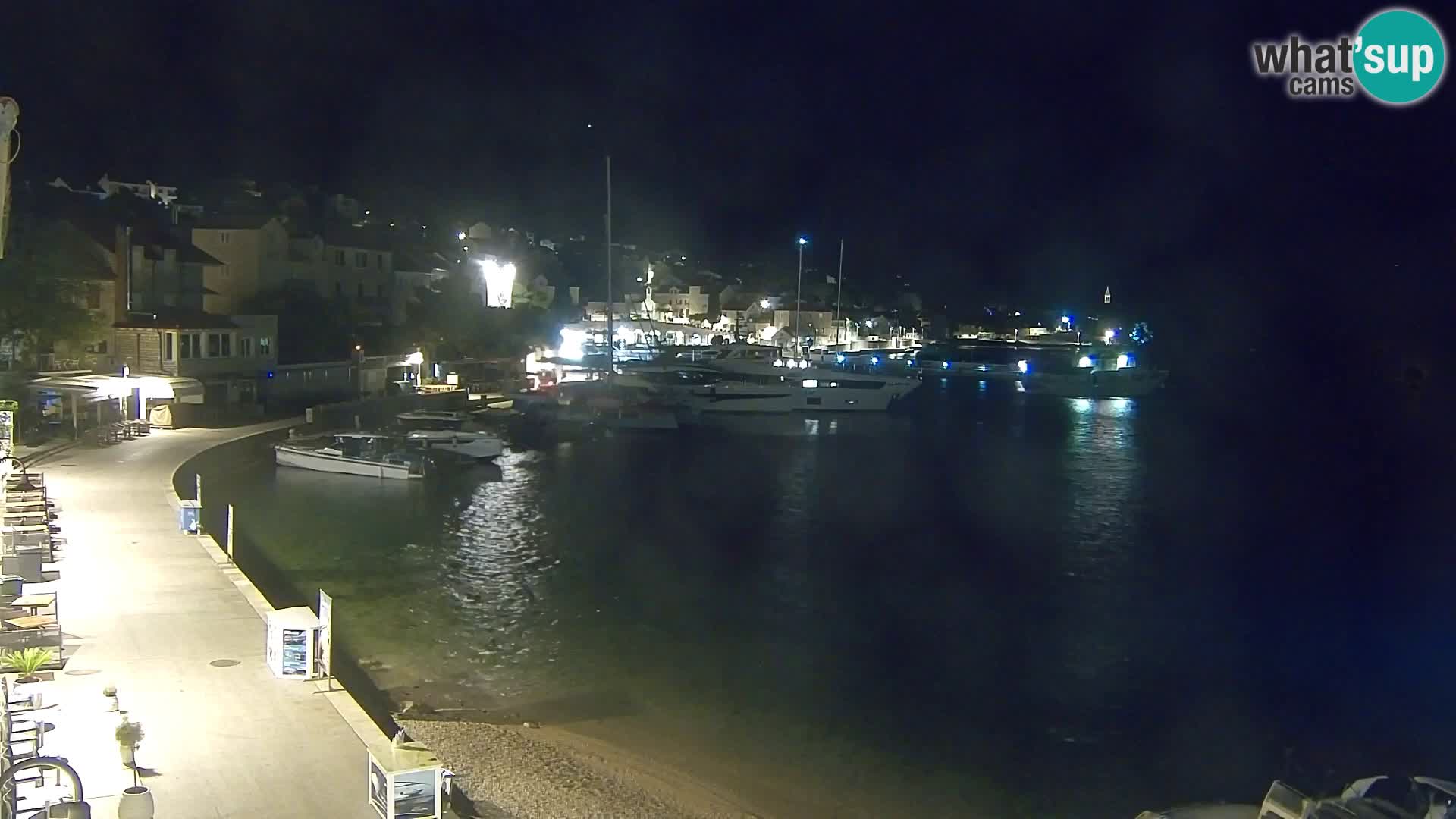 Webcam Bol Centre-Ville & Marina – Vue en direct depuis Bol, île de Brač