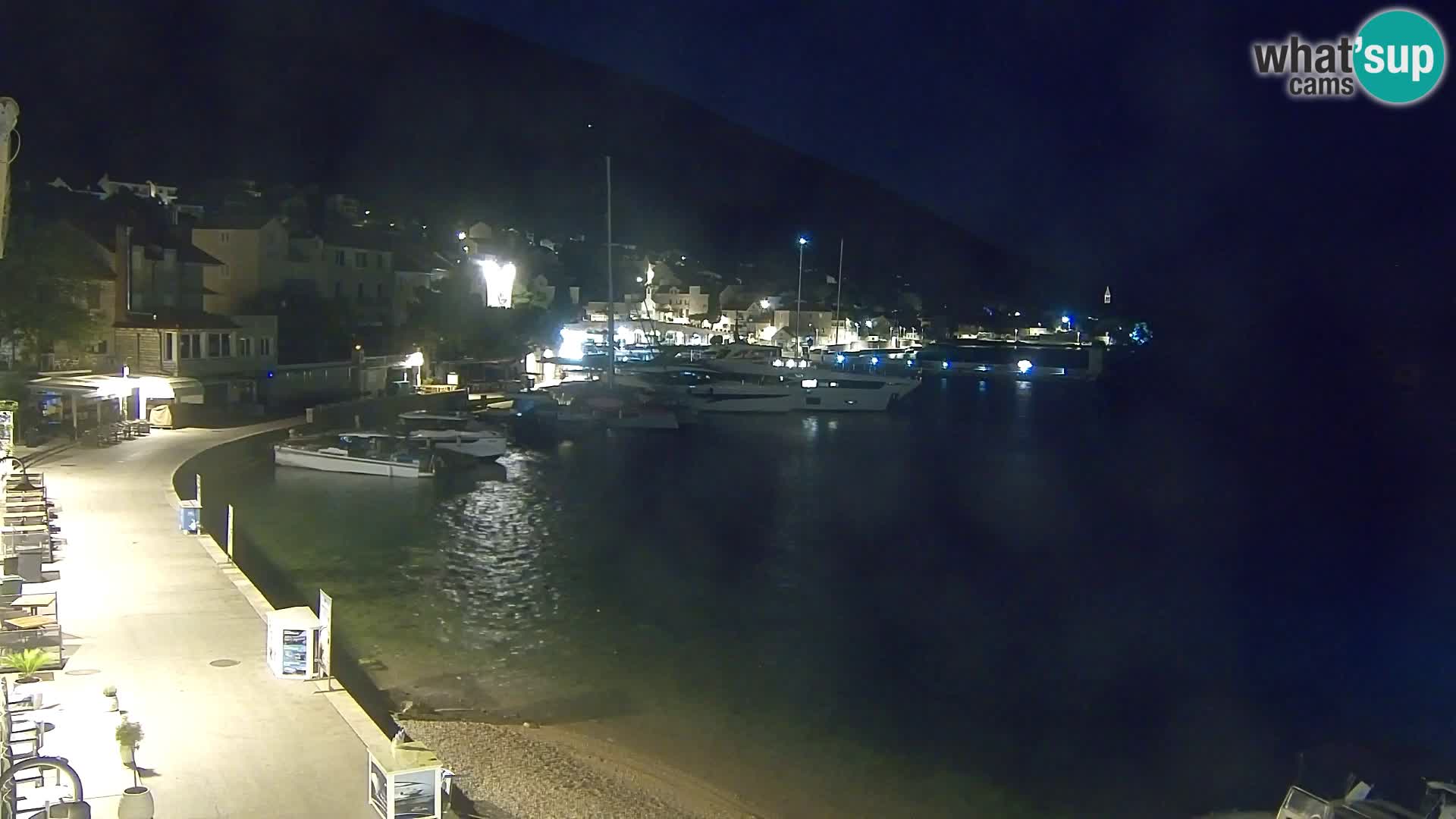Webcam Bol Hafen & Ortszentrum – Liveblick aus Bol auf der Insel Brač