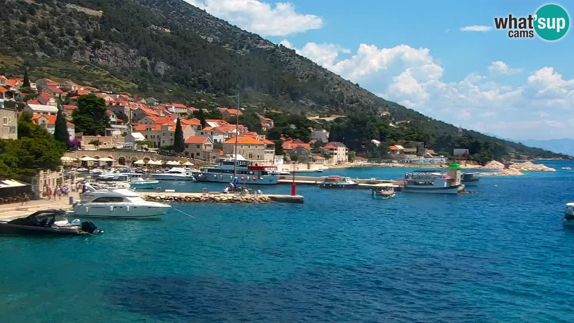 Webcam Bol Centre-Ville & Marina – Vue en direct depuis Bol, île de Brač