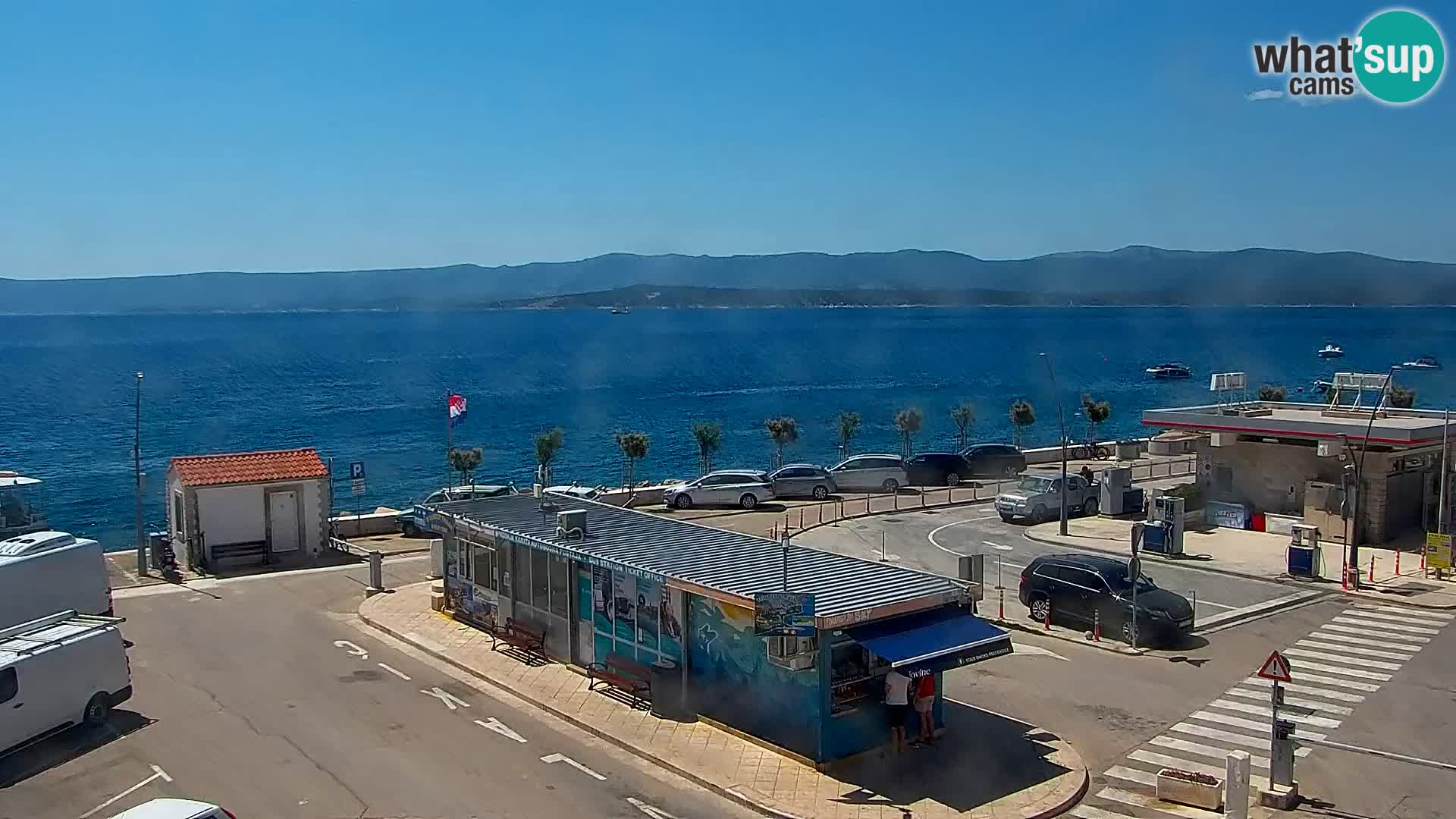 Webcam Bol centre-ville & marina – Vue en direct depuis Bol, île de Brač