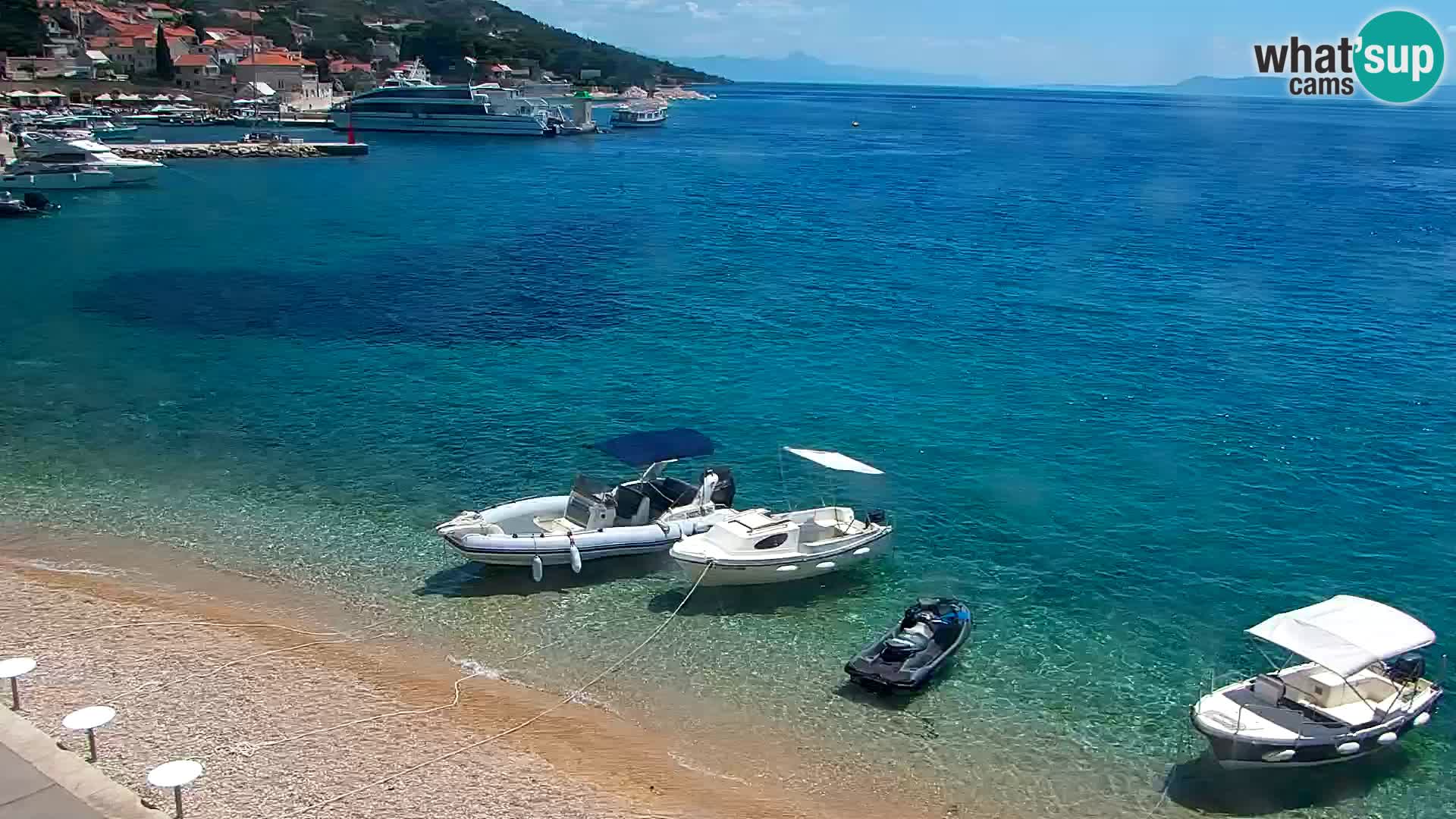Webcam Bol centre-ville & marina – Vue en direct depuis Bol, île de Brač