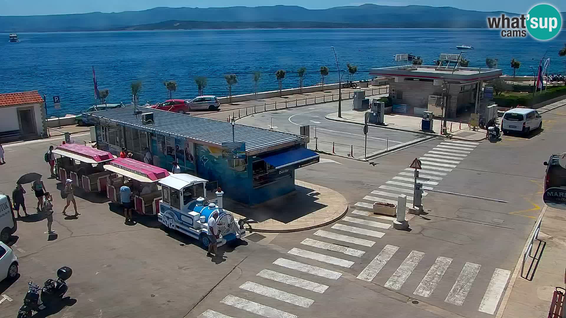 Webcam Bol centre-ville & marina – Vue en direct depuis Bol, île de Brač