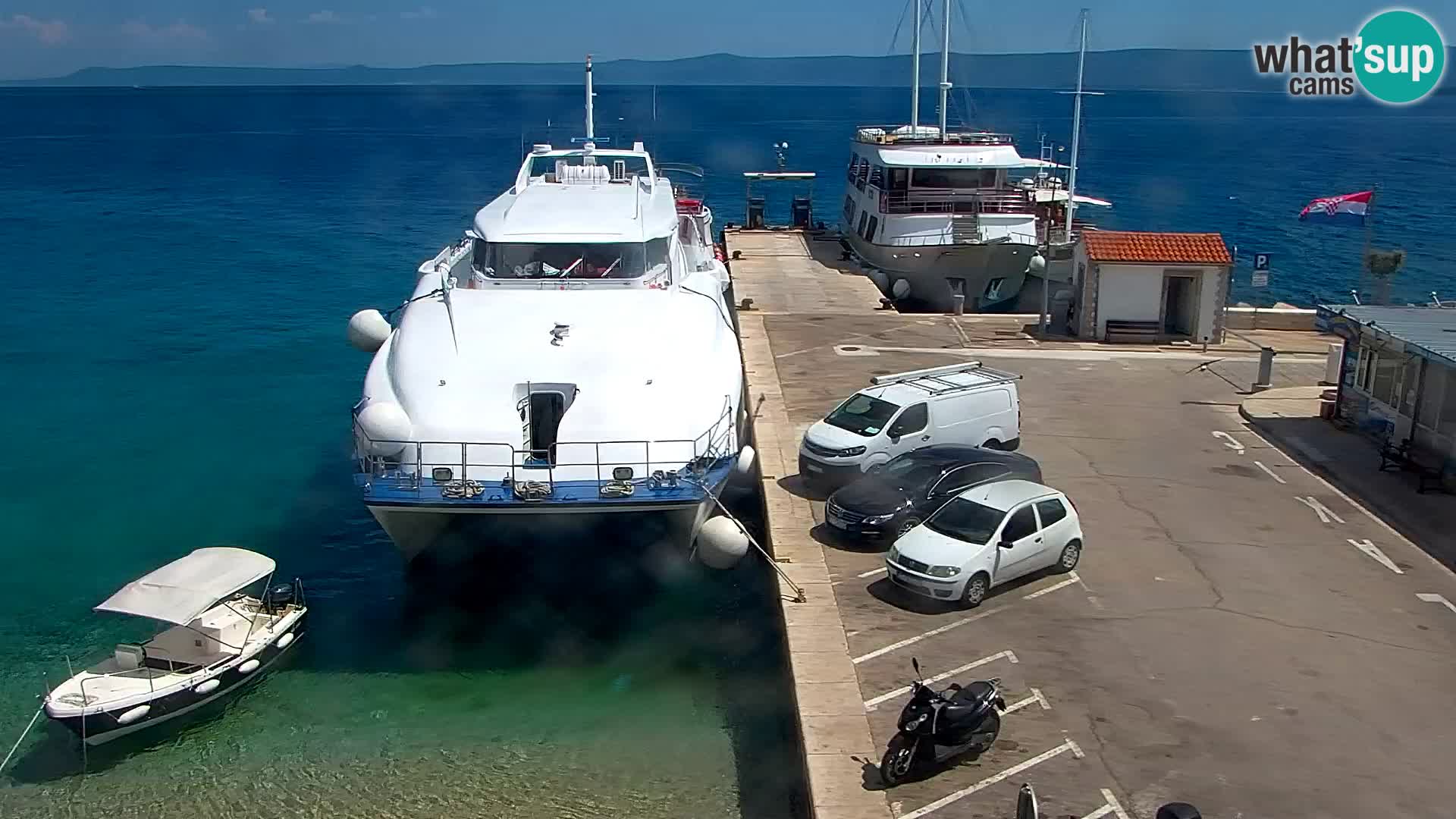 Webcam Bol centre-ville & marina – Vue en direct depuis Bol, île de Brač