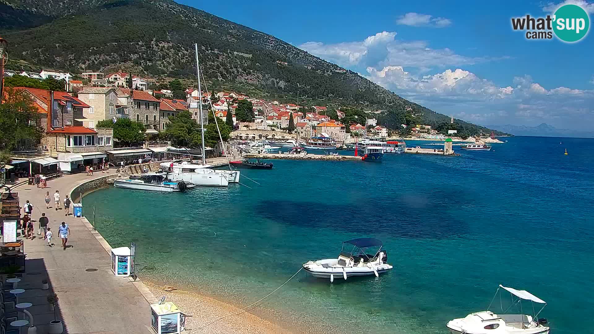 Webcam Bol Hafen & Ortszentrum – Liveblick aus Bol auf der Insel Brač