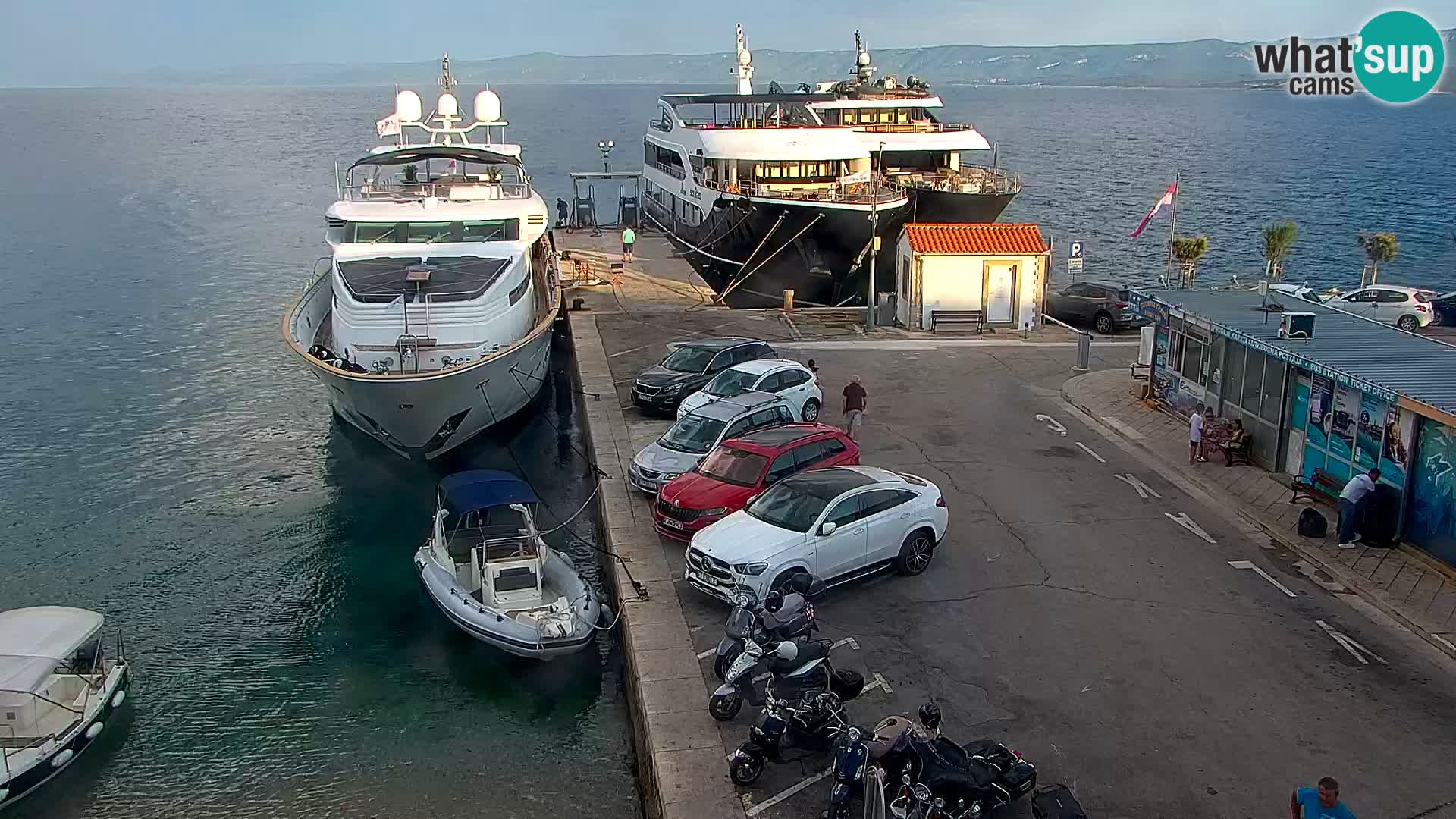 Webcam Bol centre-ville & marina – Vue en direct depuis Bol, île de Brač
