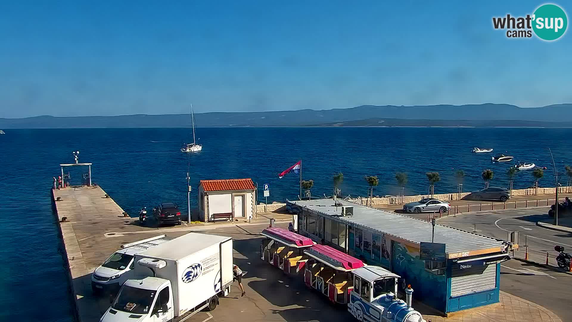Webcam Bol centre-ville & marina – Vue en direct depuis Bol, île de Brač