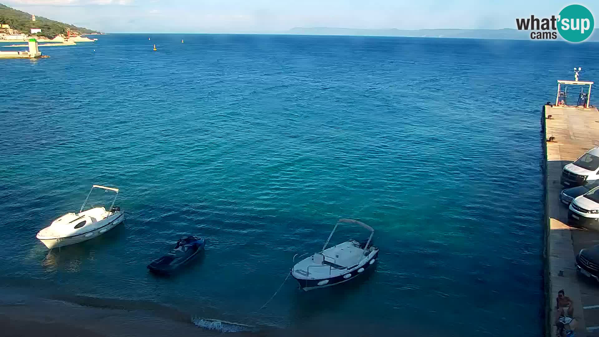 Webcam Bol Centre-Ville & Marina – Vue en direct depuis Bol, île de Brač