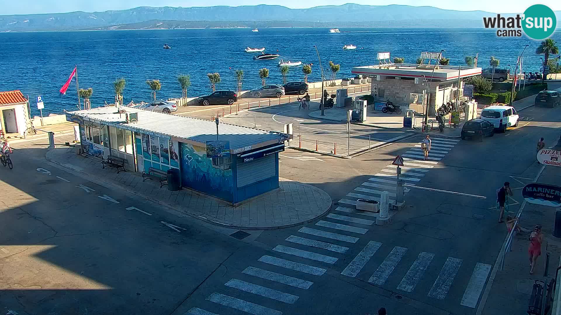 Webcam Bol centre-ville & marina – Vue en direct depuis Bol, île de Brač