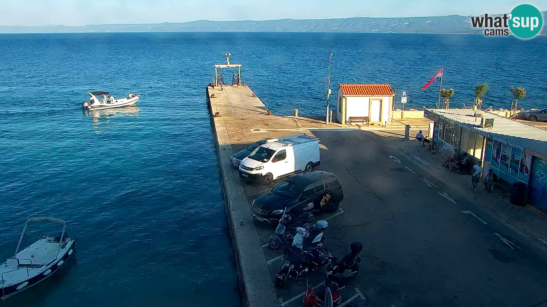 Webcam Bol centre-ville & marina – Vue en direct depuis Bol, île de Brač